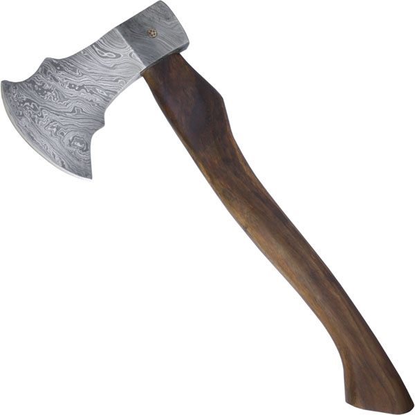 Axe with Damasc axe blade