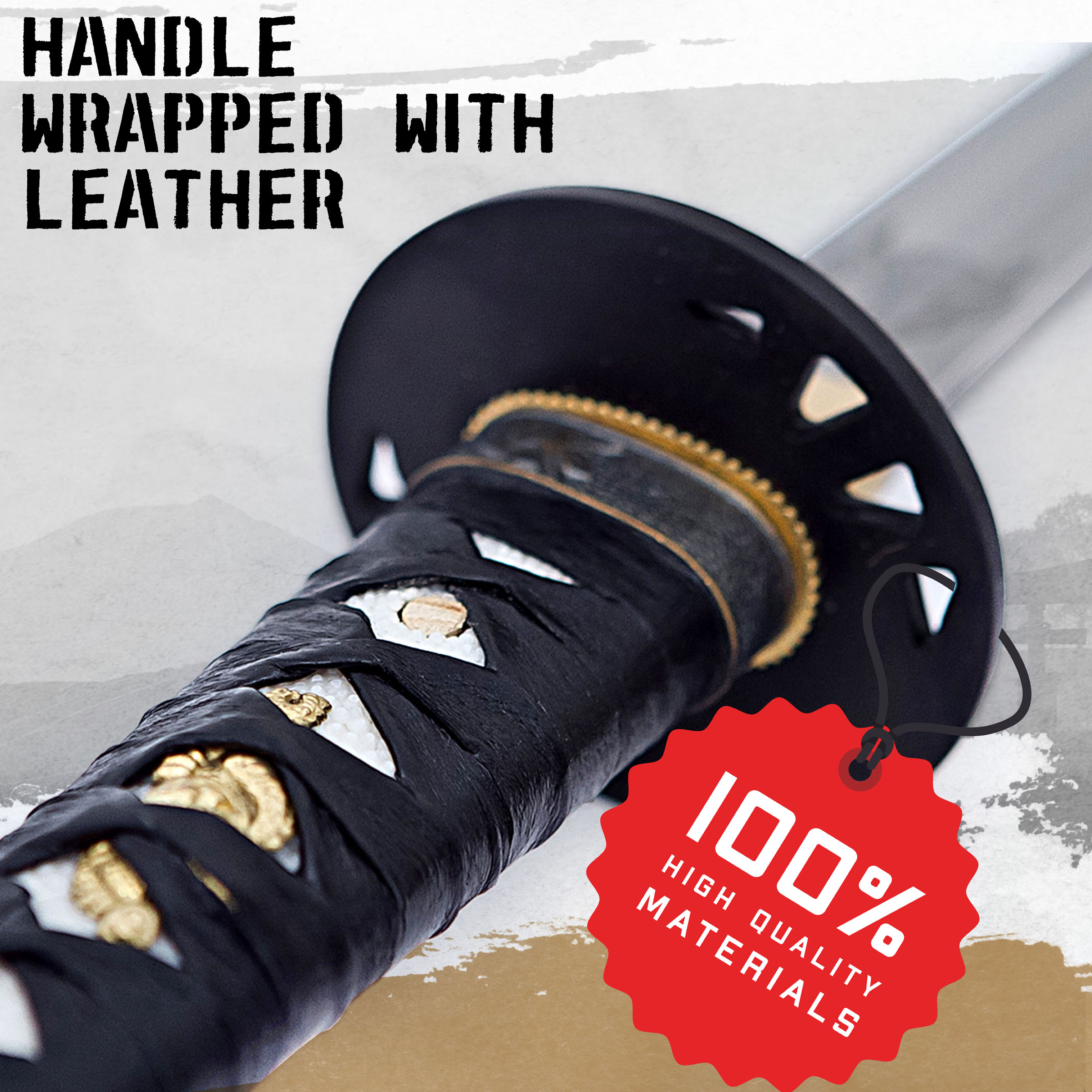 "Töte Bill" Hattori Hanzo Bills Schwert - gefaltet - mit Ständer und Pflegeset