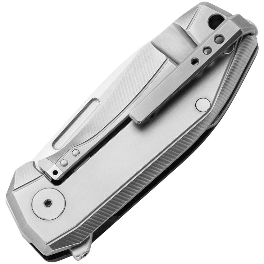 Nano Knife, CPM-MagnaCut Satin Drop Point Blade, Black carbon fiber handle