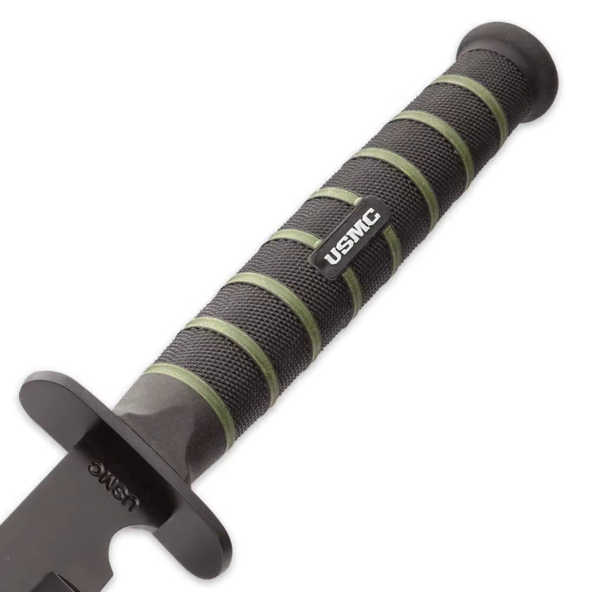 USMC Blackout Combat Tanto Sword with Nylon Sheath