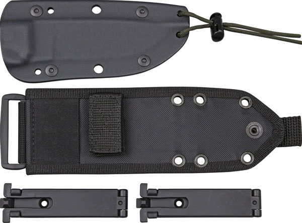 Esee Model 4 Plain Edge with Kydex sheath, MOLLE, OD handle