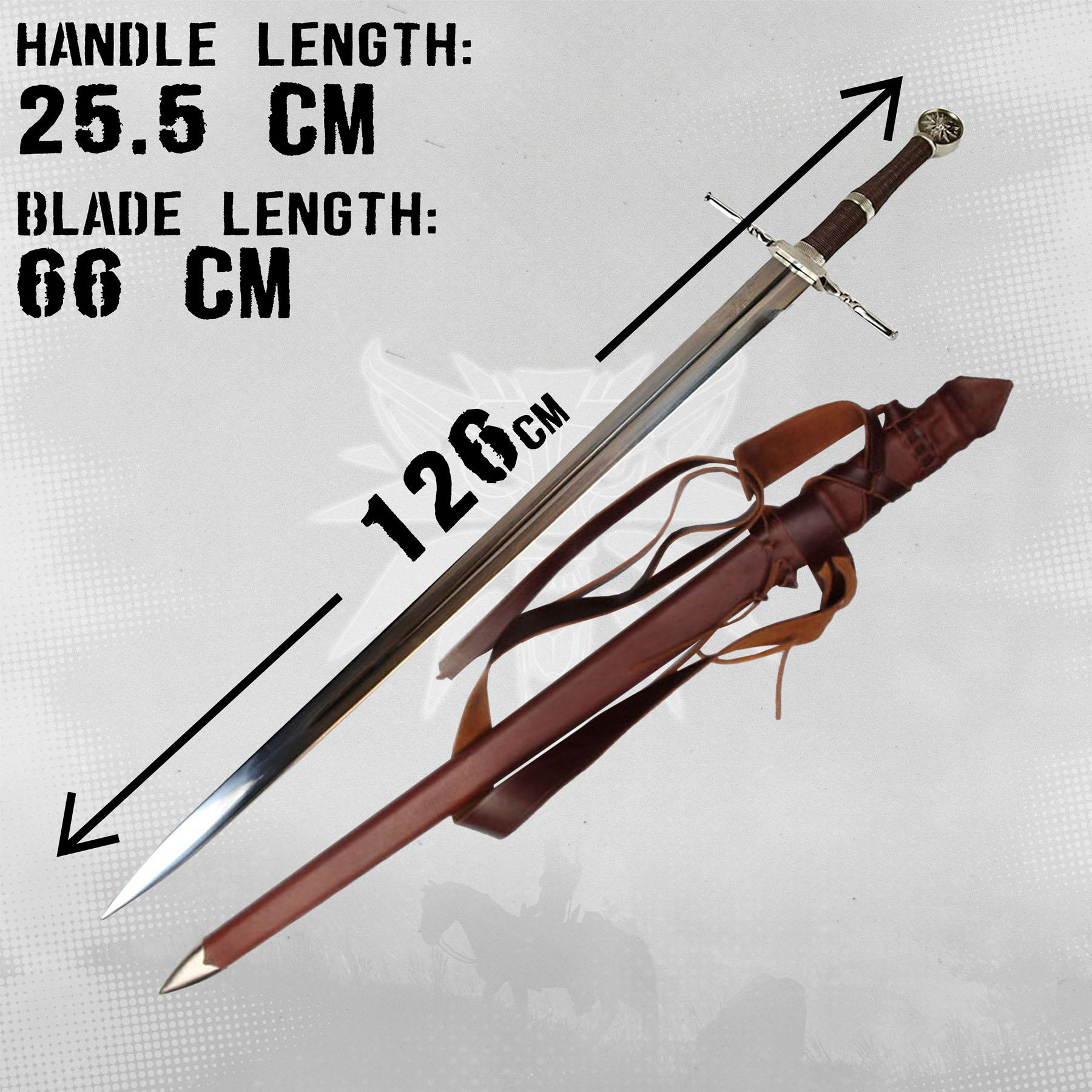 Witcher Steel Sword handforged with belt and scabbard - ltd Edition 500