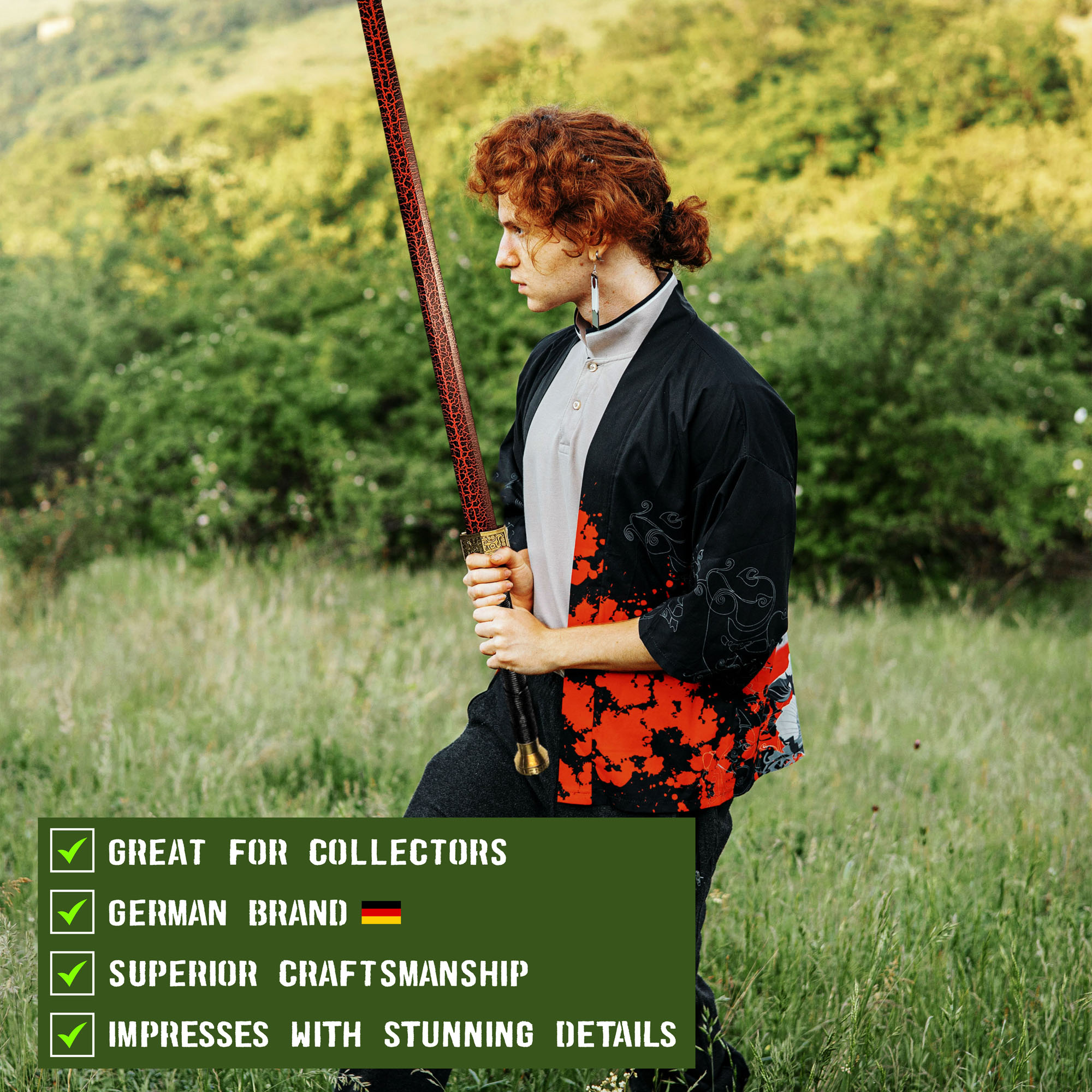 Chinesisches Jian Schwert mit Scheide aus Holz