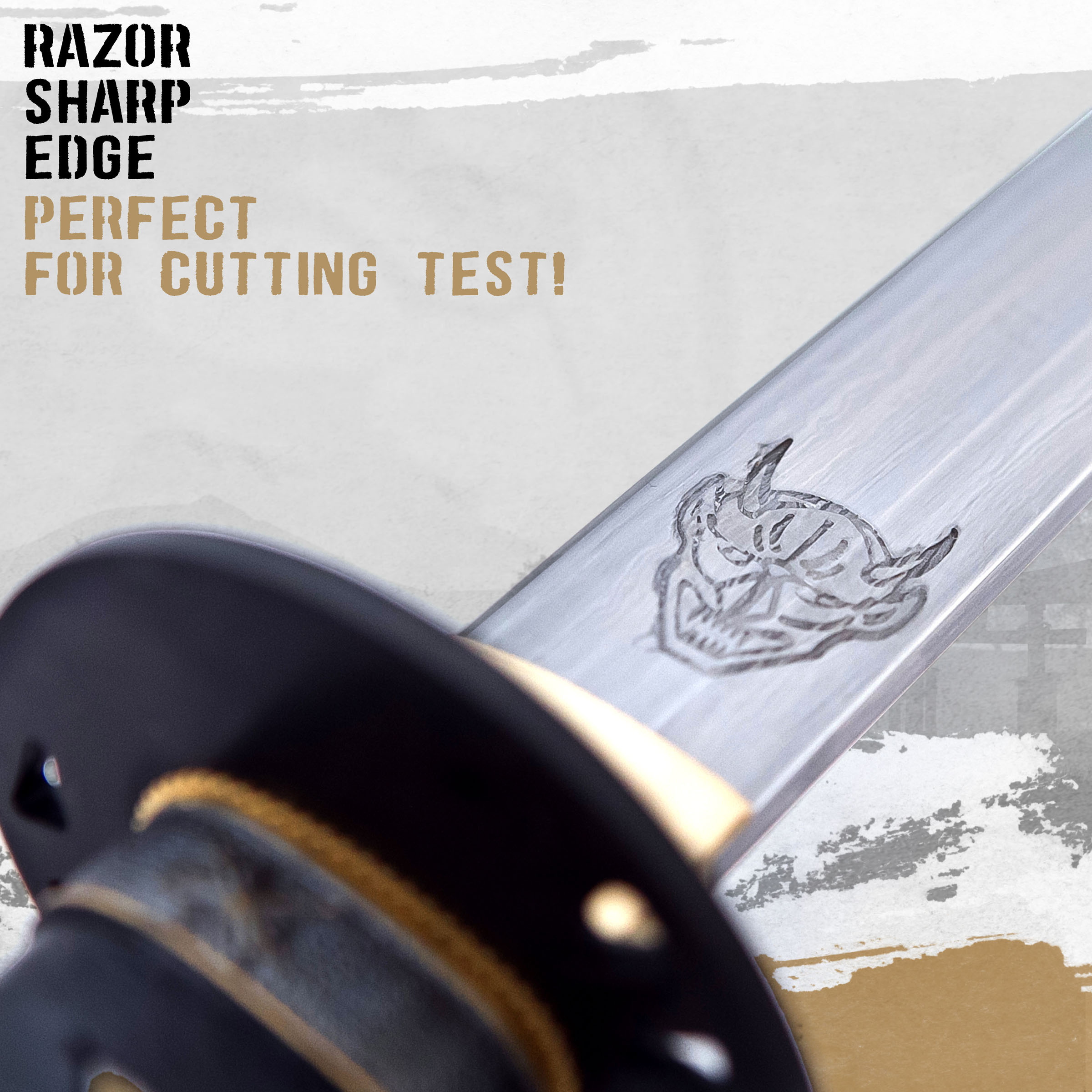 "Töte Bill" Hattori Hanzo Bills Schwert - gefaltet - mit Ständer und Pflegeset