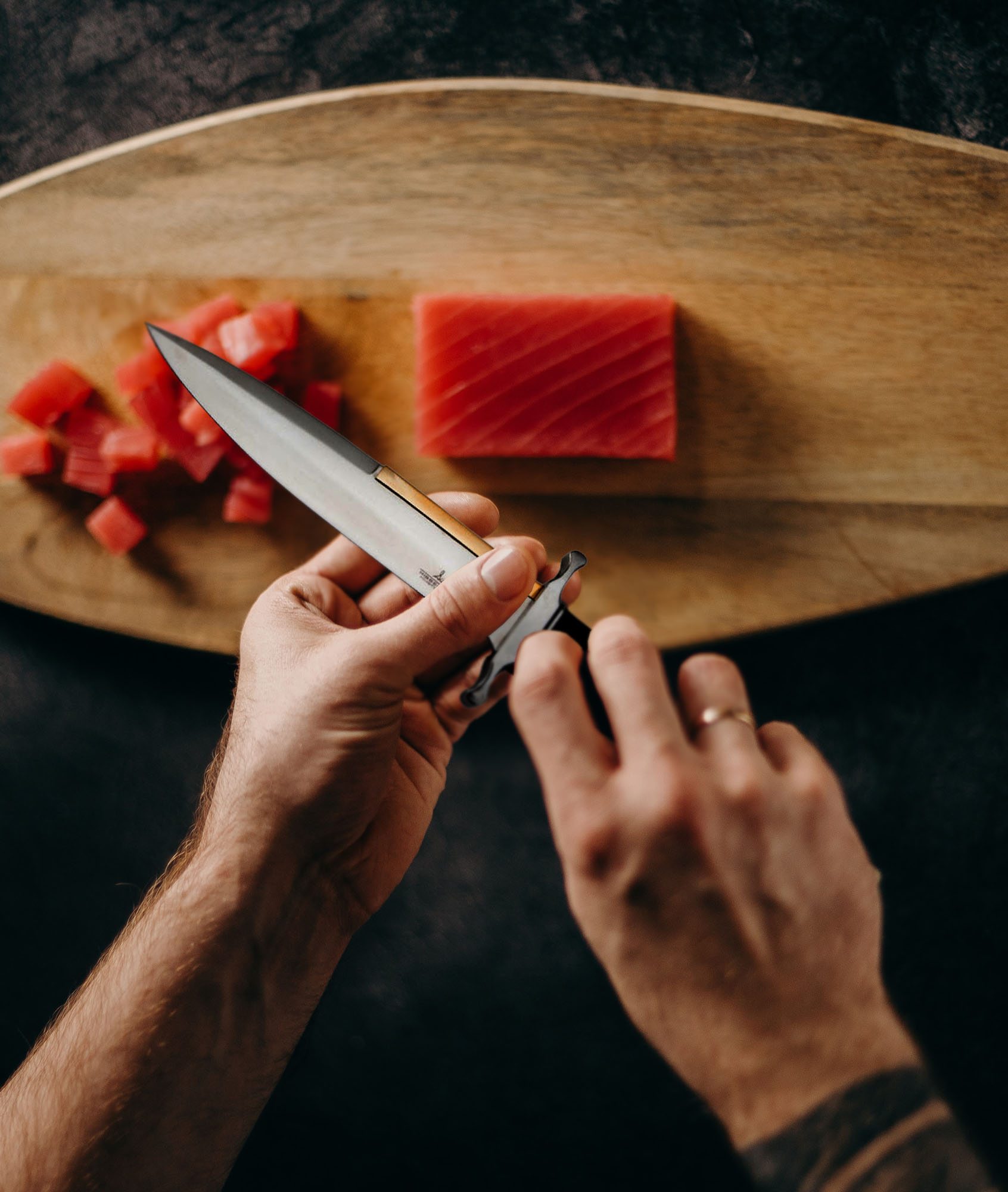 Gil Hibben Old West Stiefelmesser mit festehender Klinge