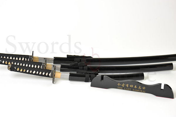 3-teiliges "Der letzte Samurai" Schwert Set handgeschmiedet