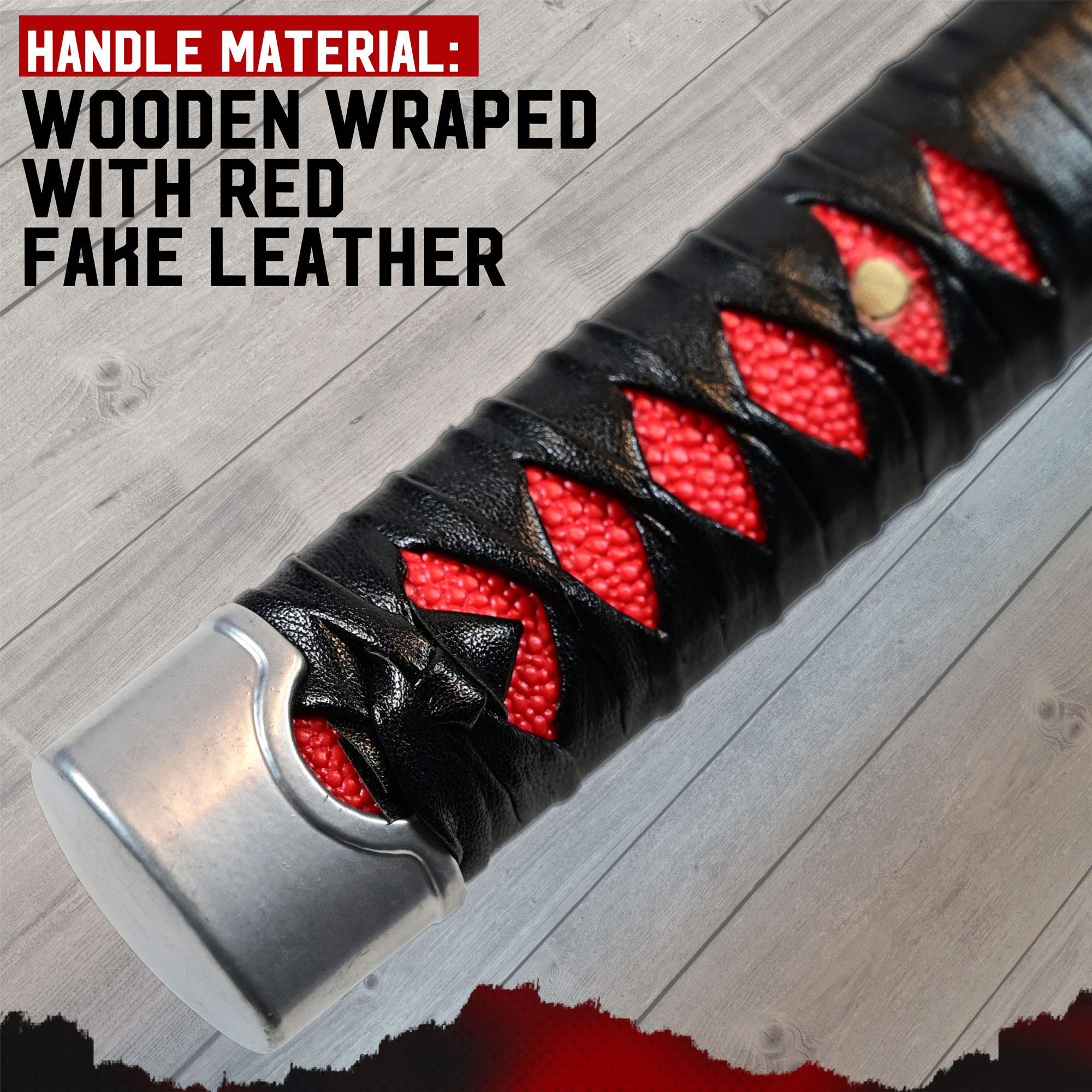 Demon Slayer: Kimetsu no Yaiba Kamado Tanjirou's Schwert, handgeschmiedet & gefaltet, Set