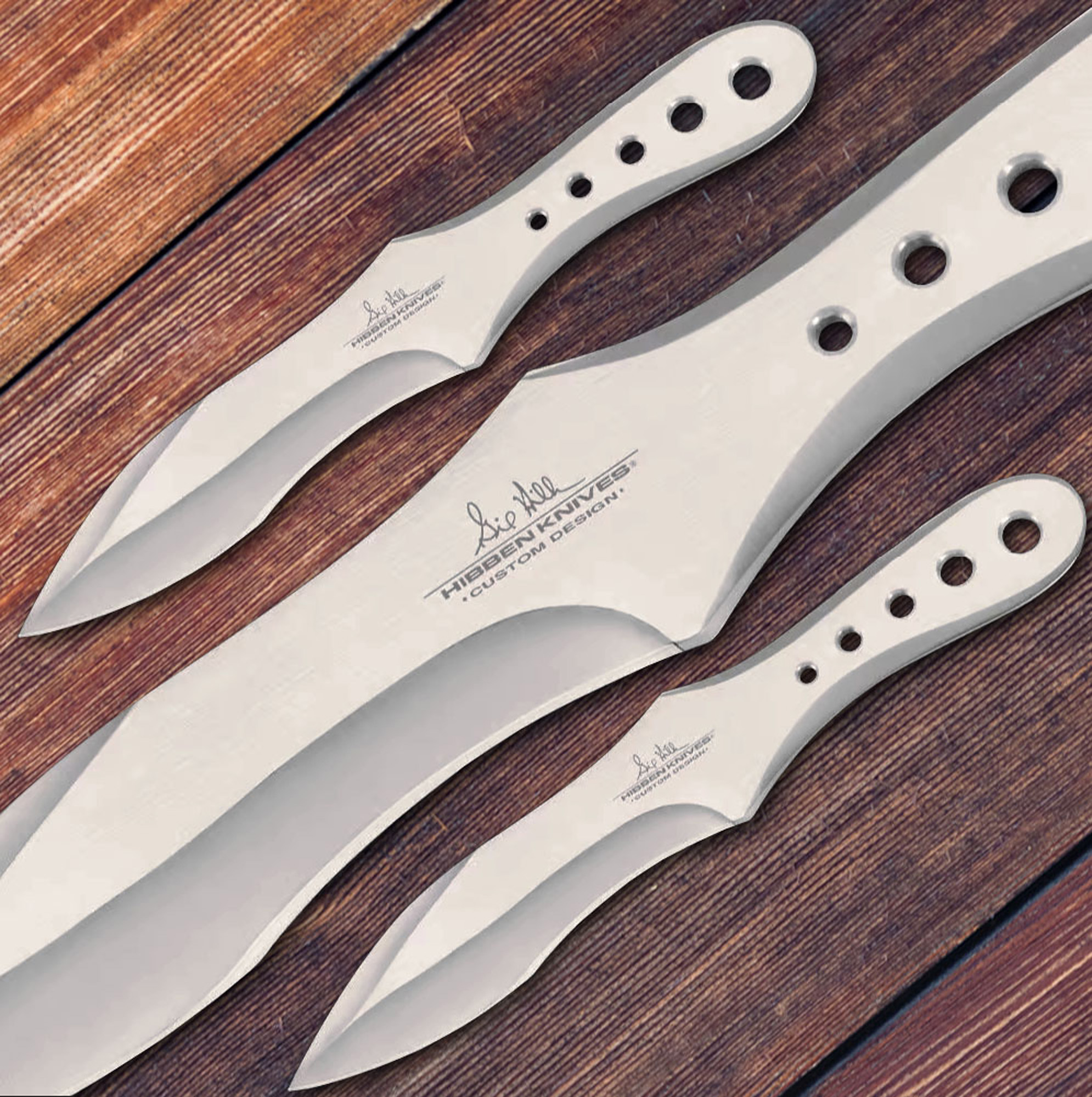 Gil Hibben Genx Pro Thrower Triple Set with Target