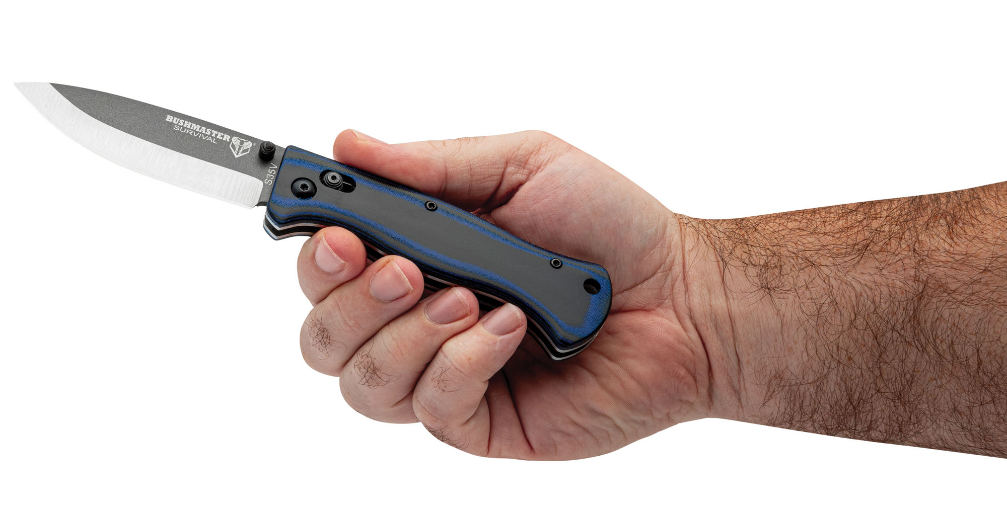 Bushmaster Explorer Blaues G10 Taschenmesser