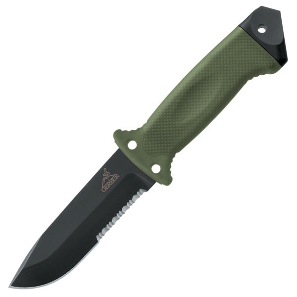 LMF II, Infantry Green Handle, Serrated
