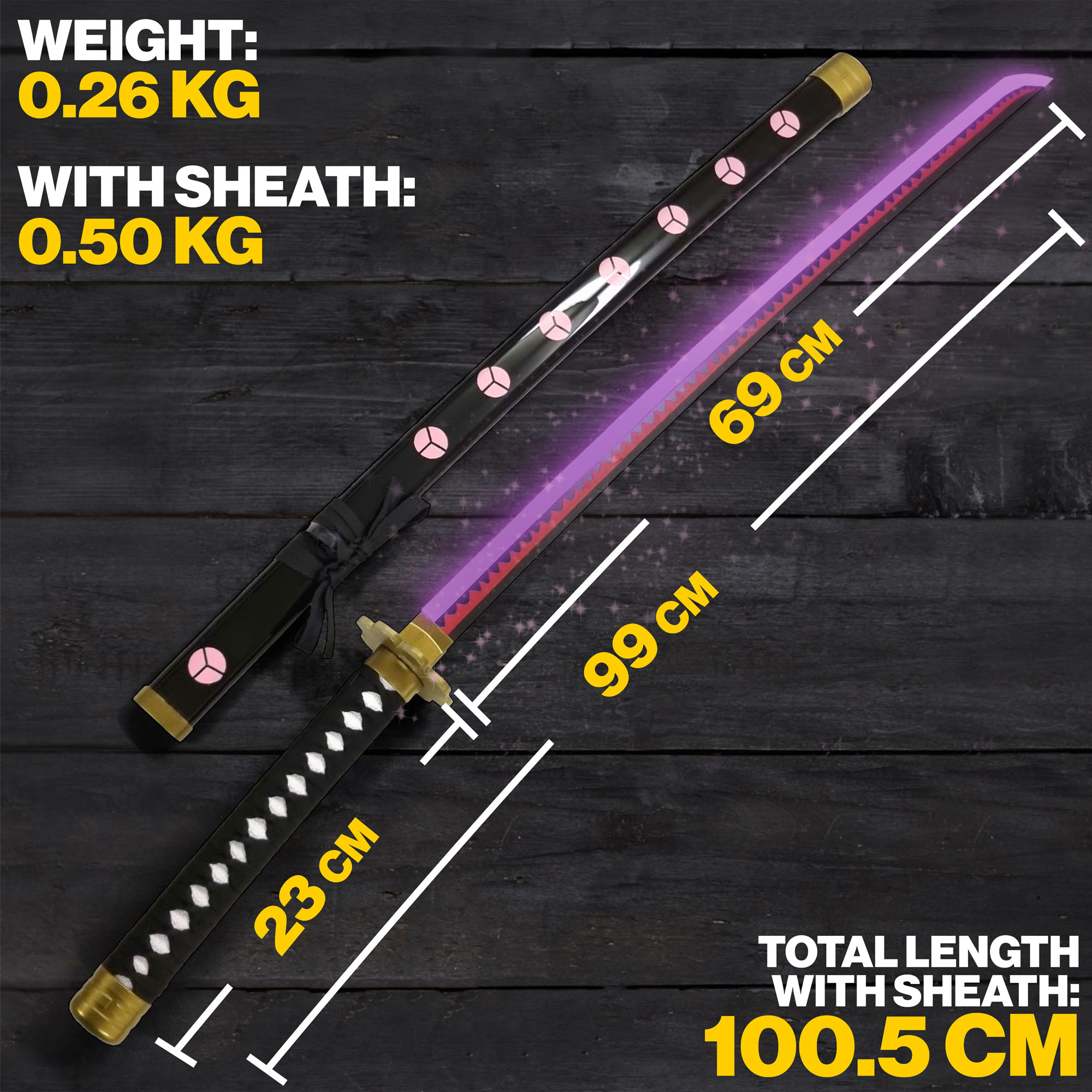 One Piece - Zoro's Shuusui Katana - LED Version