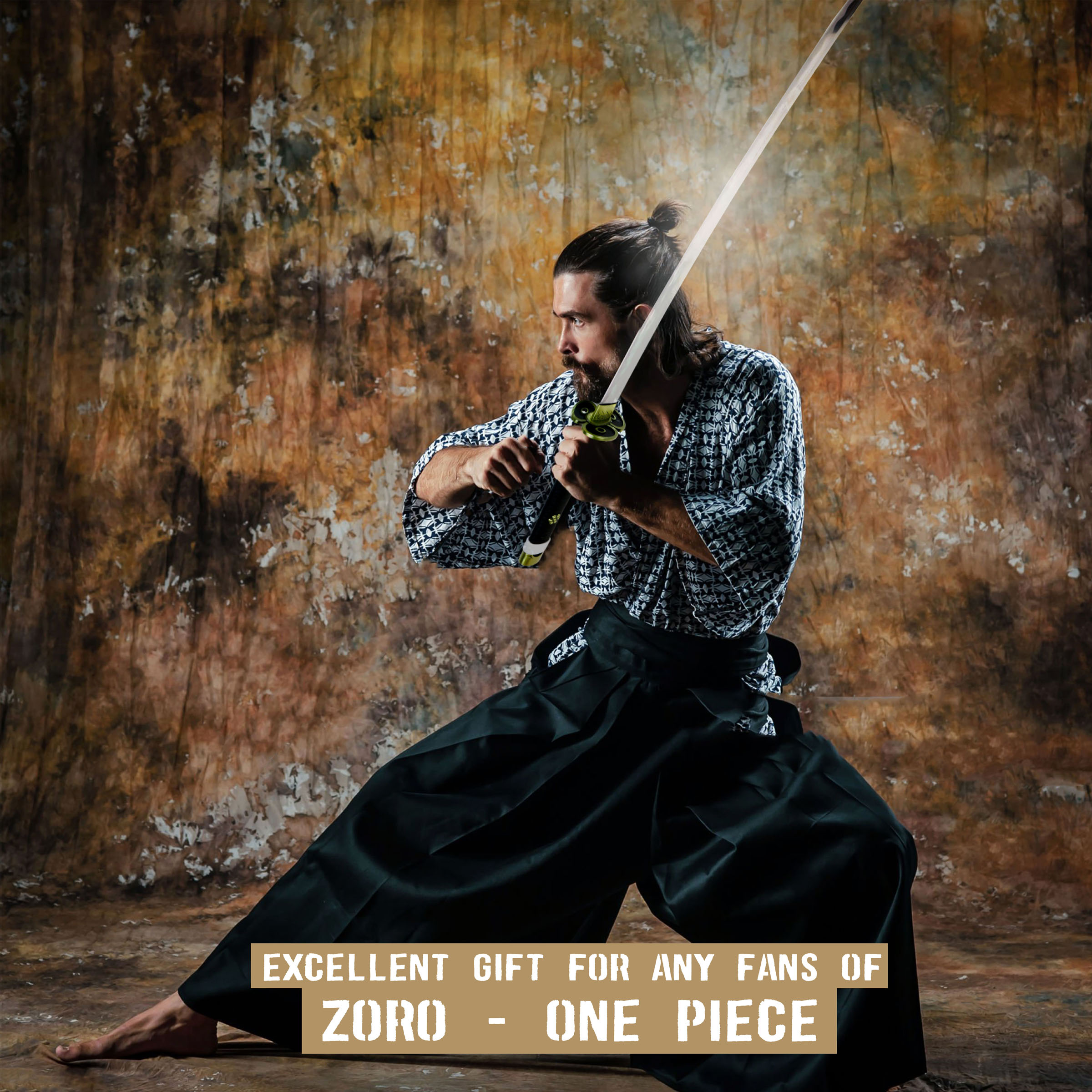 One Piece - Oden's Enma Sword, handforged & folded, Set