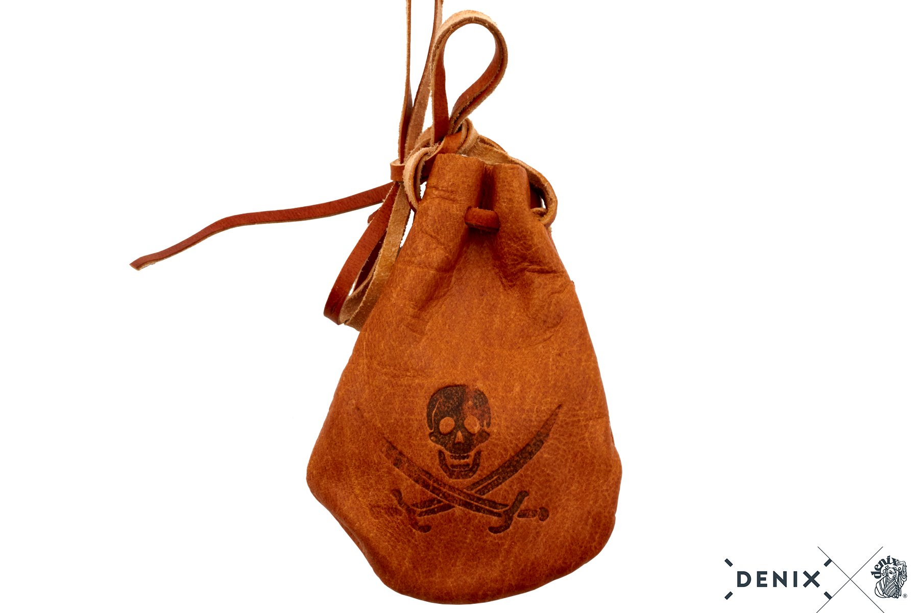 Ledertasche inklusive Münzen