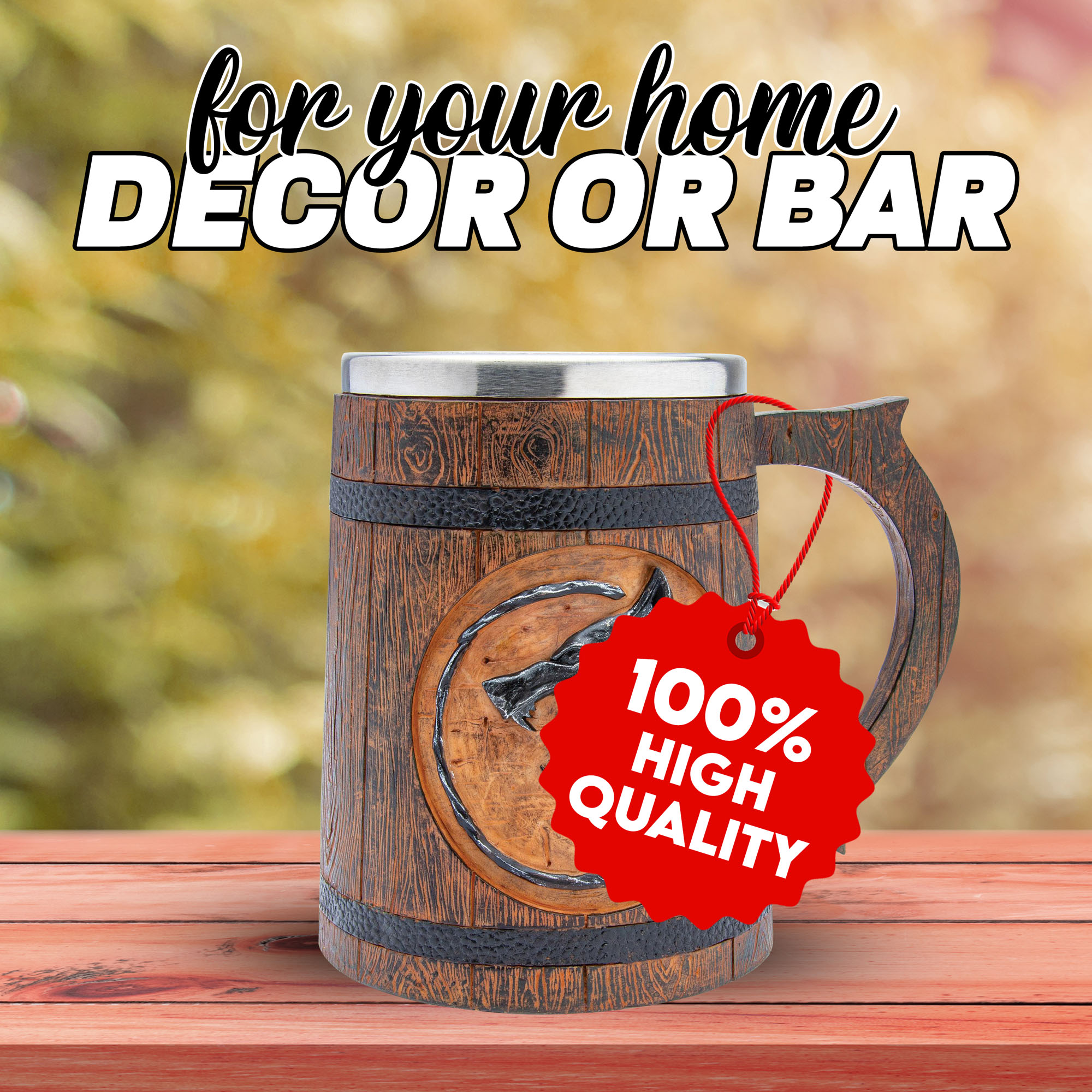 The Witcher - Geralt's Wolf Medallion Bierkrug