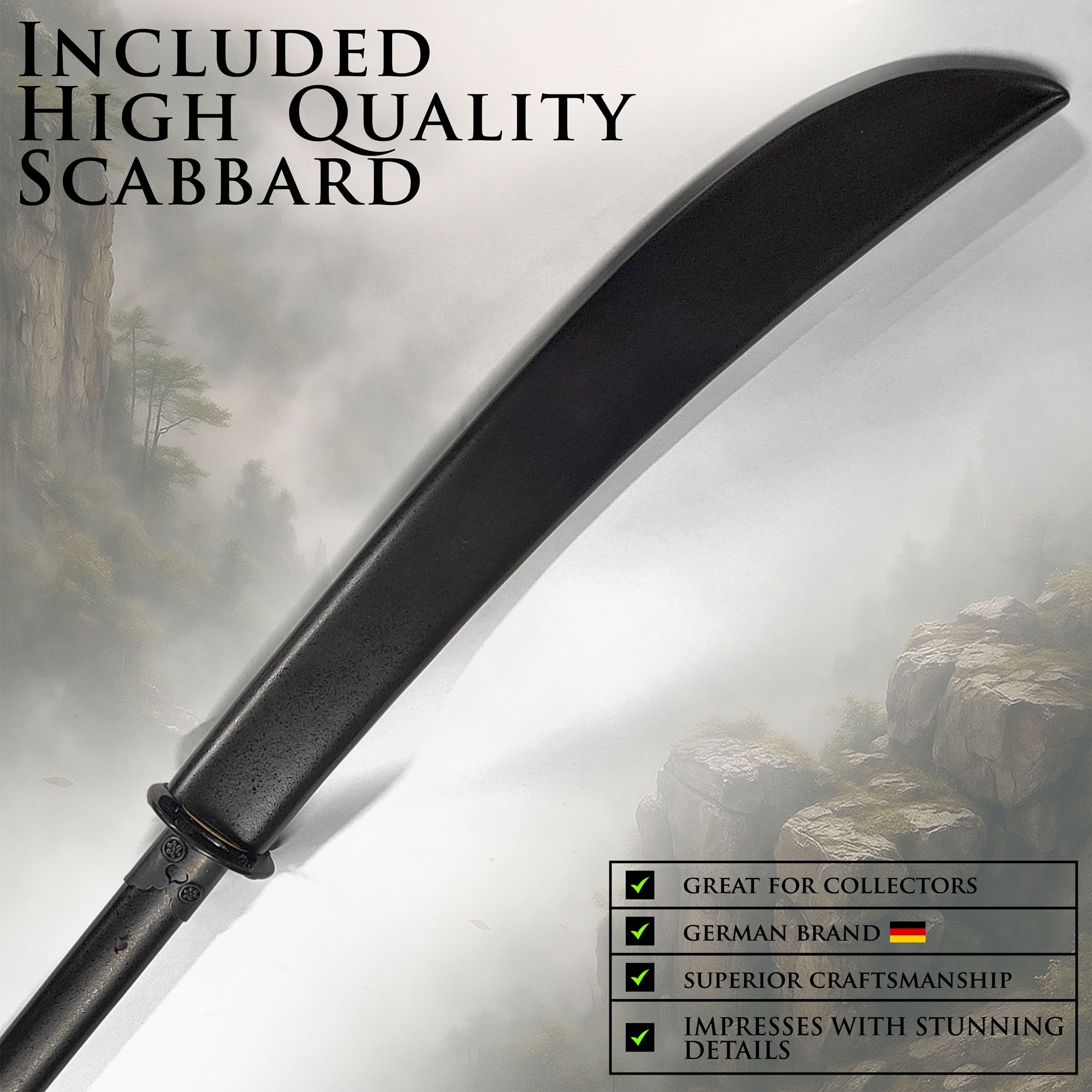 Handgeschmiedetes Naginata – Die legendäre Waffe der Sohei (Kampfmönche)