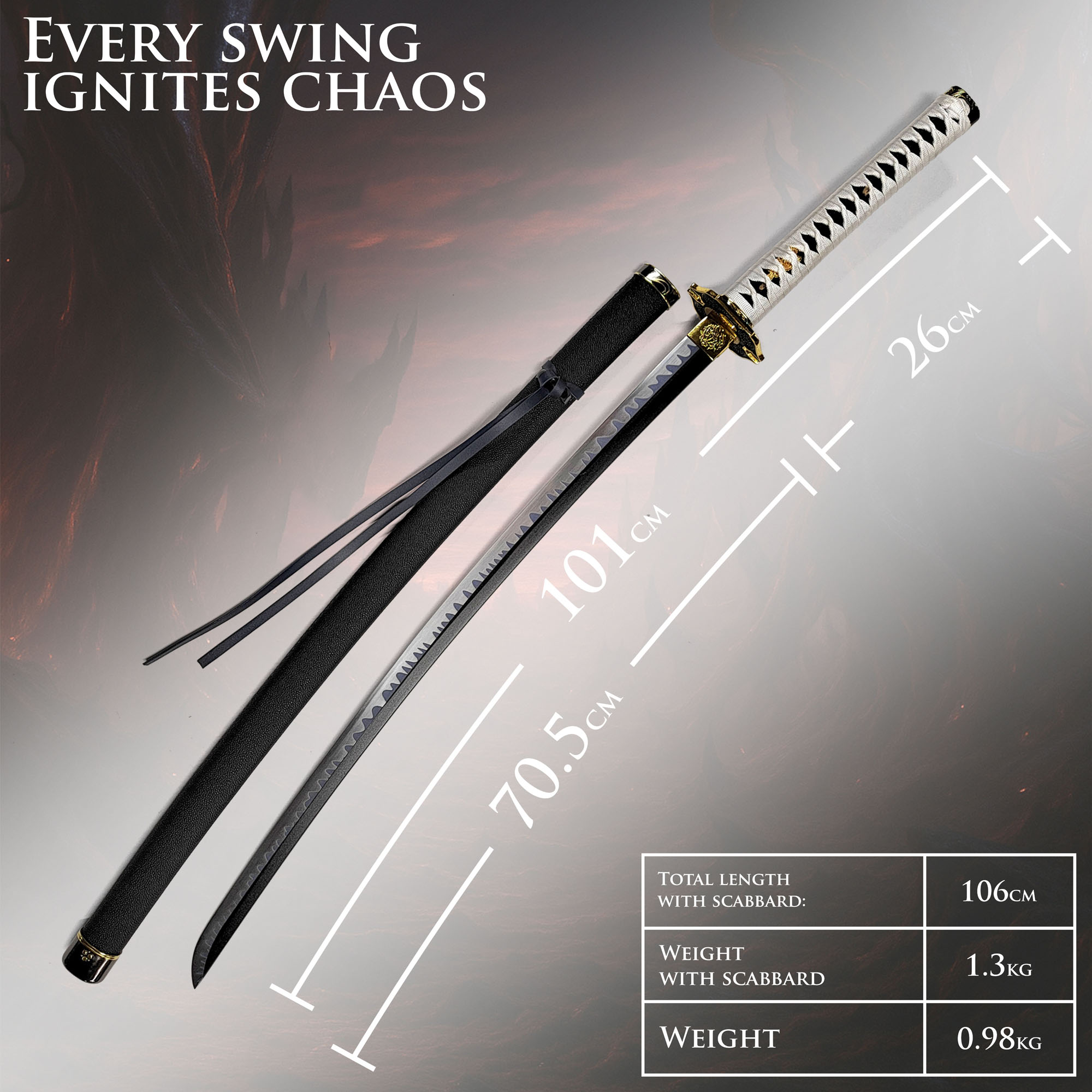 Devil May Cry 5 - Nero's New Sword with Sheath, handforged and sharp blade