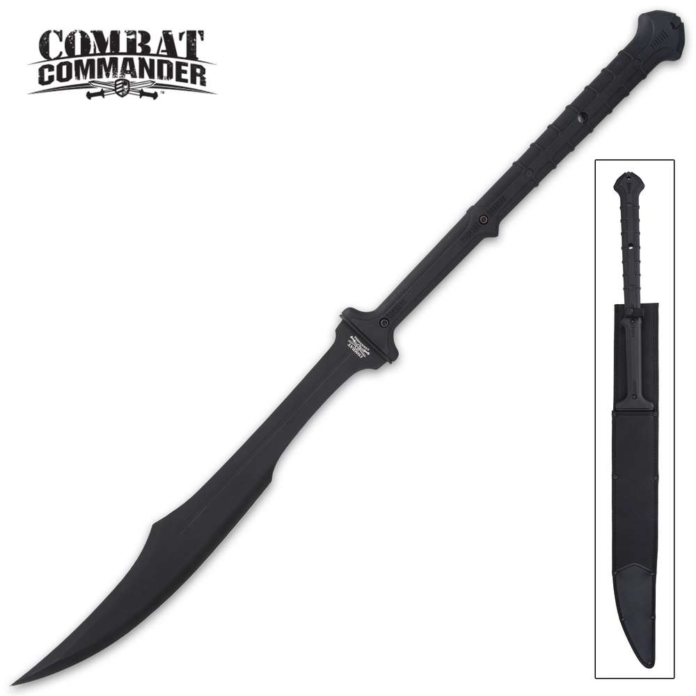 Combat Commander Extended Handle Spartan Sword And Sheath