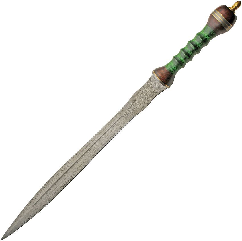 Double Edged Damascus Sword