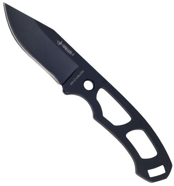 Neck Knife black 420 stainless steel