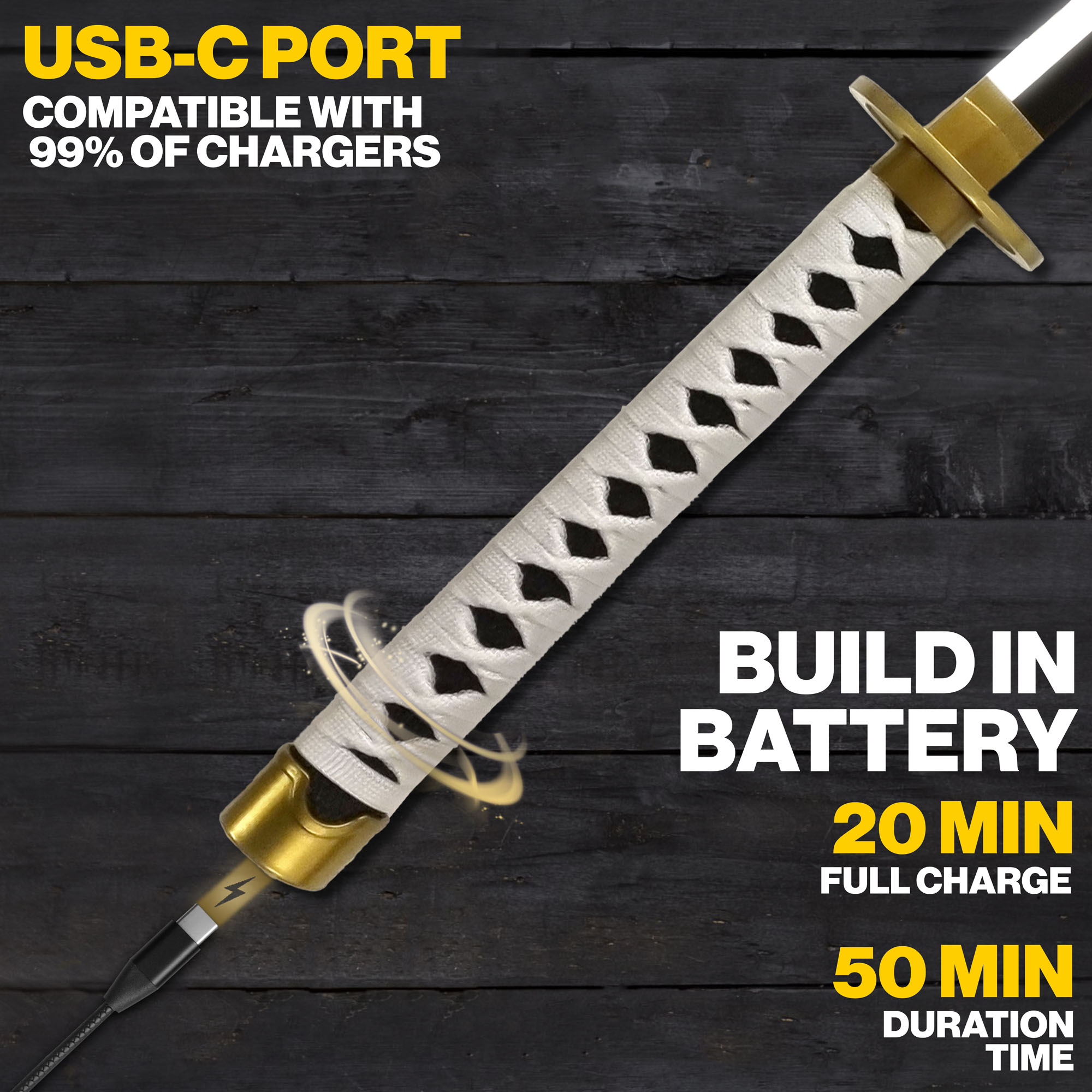 One Piece - Wado-Ichi-Monji Katana - LED Version One Piece - Wado-Ichi-Monji Katana - LED Version