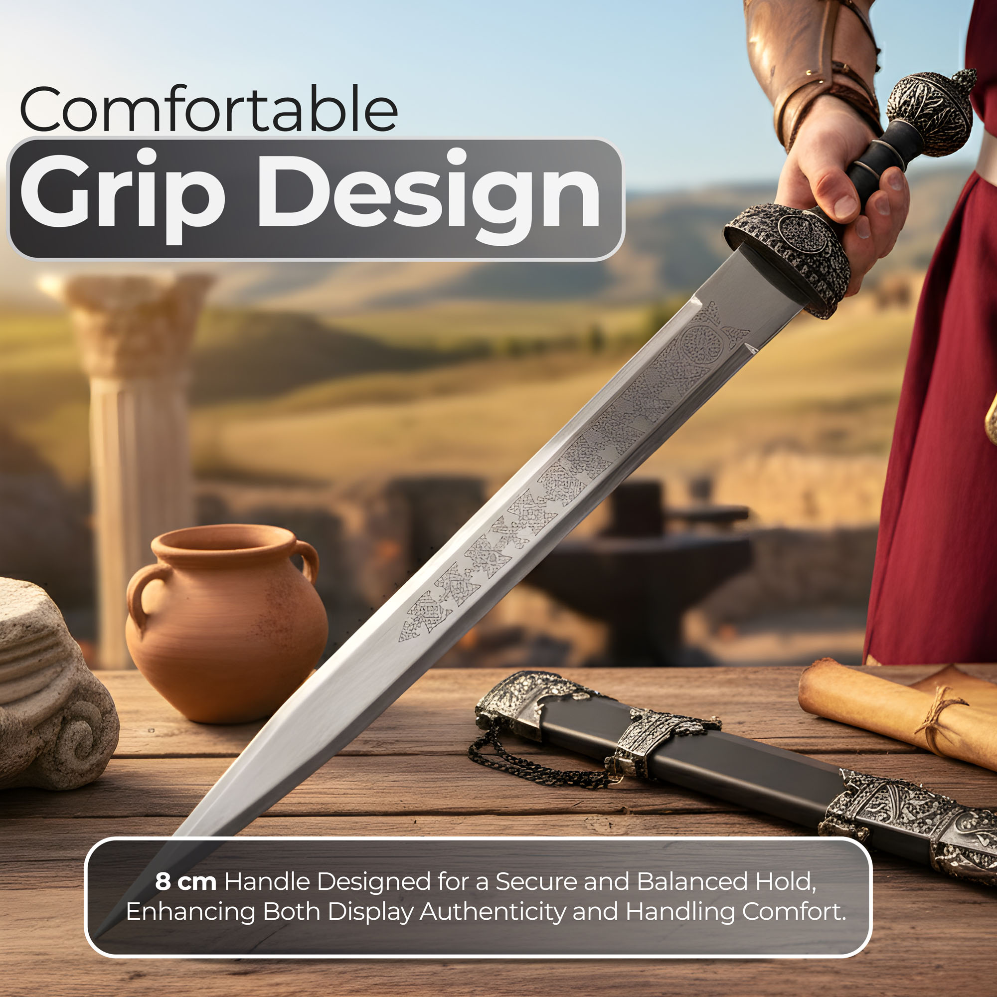 Römisches Gladius Schwert mit Scheide