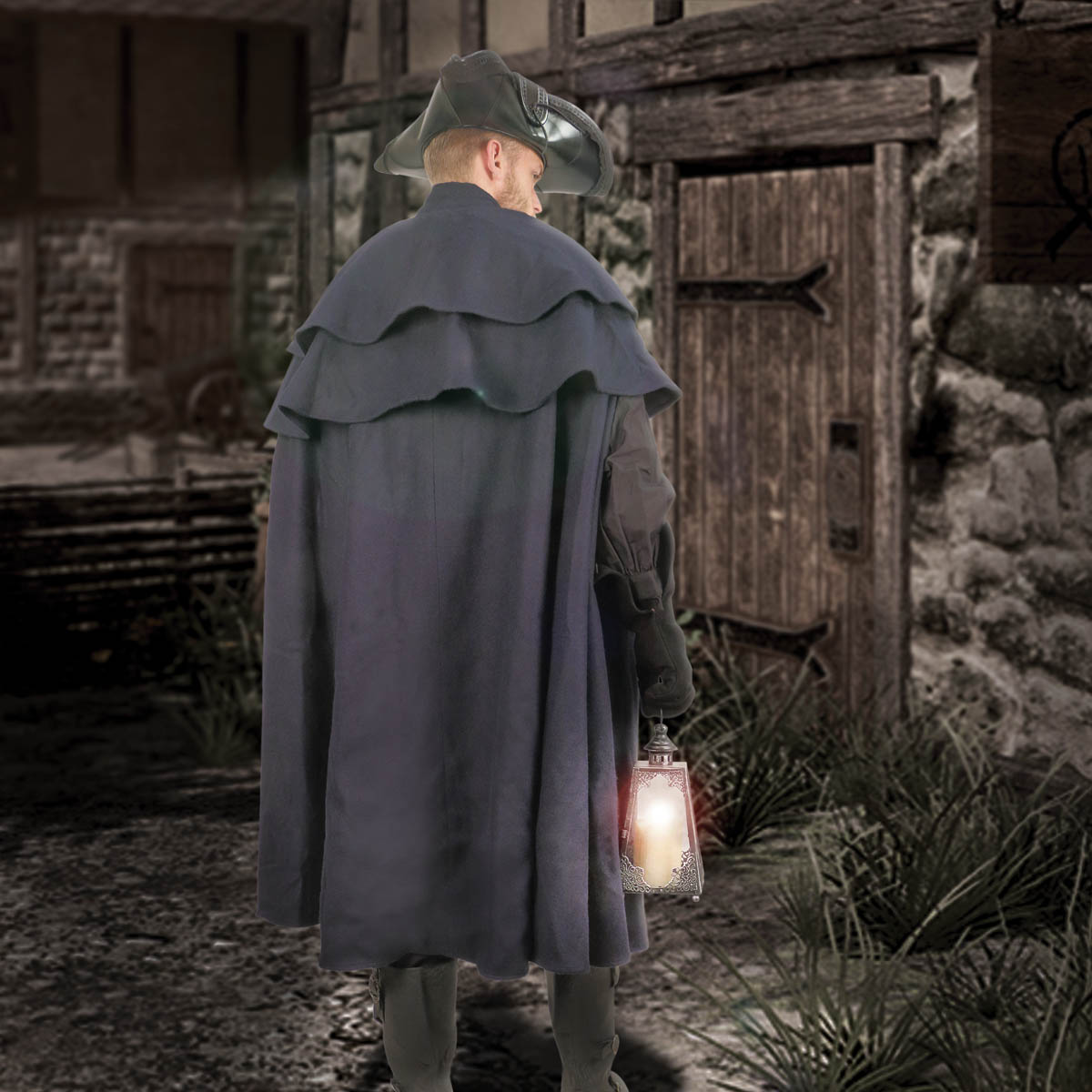 Capatino Double Mantle Wool Cloak