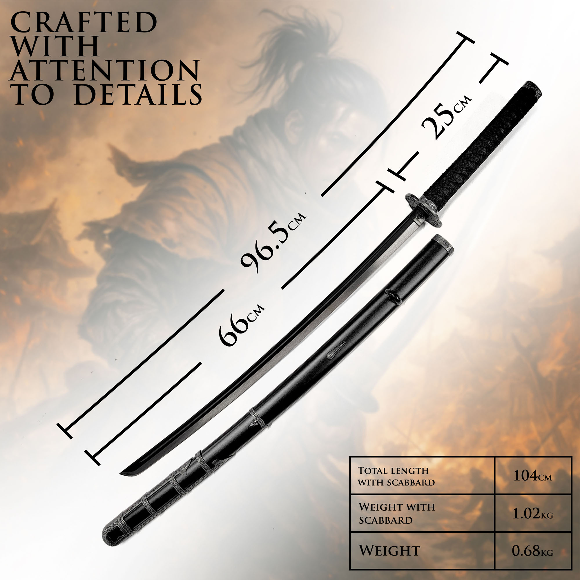 Sekiro: Shadows Die Twice - Kusabimaru Katana mit Scheide