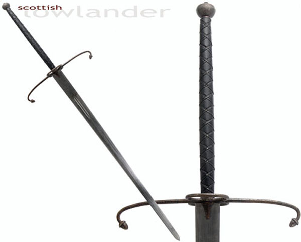 Low Lander Two Handed Great Schwert, antik