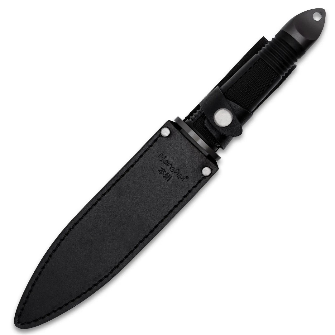 Honshu Midnight Forge Fighter Knife with Sheath