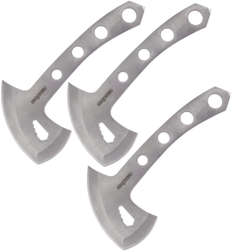 THROWING AXES, SILVER - 3 PACK WITH SHEATH