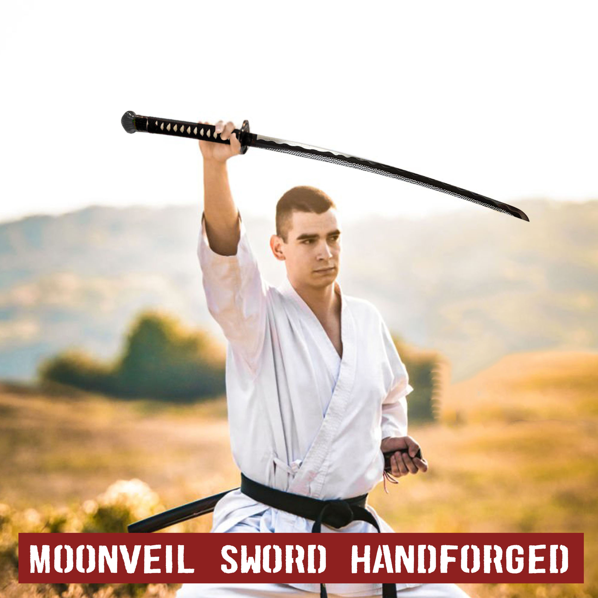 Elden Ring - Moonveil Sword with Sheath, Handforged