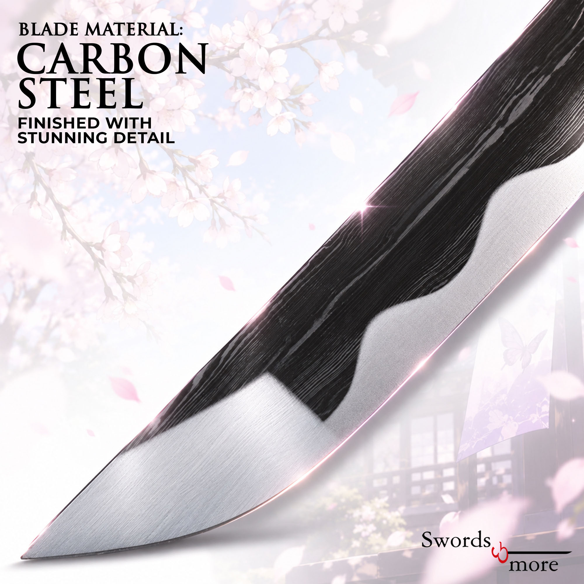 Demon Slayer: Kimetsu no Yaiba - Kochou Shinobu's Sword - handforged and folded, Set