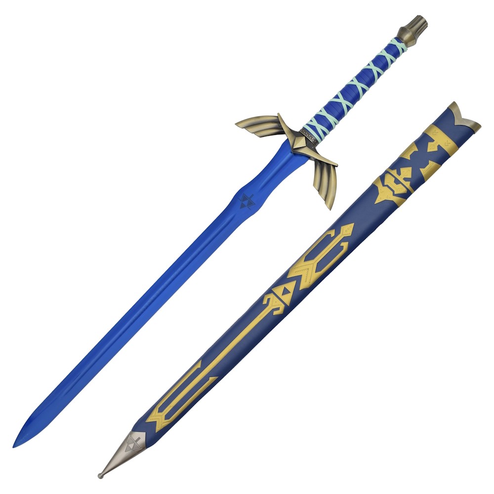 Zelda - Links Master-Schwert (Blaue Stahlklinge) – XXL-Replika inkl. Scheide