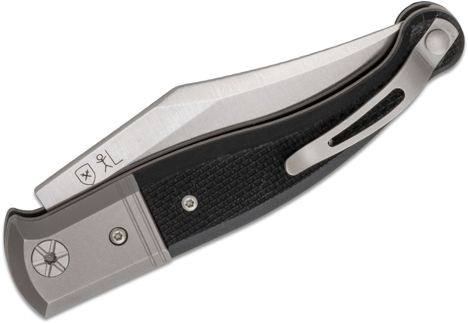 Gitano GT01 GBK, Niolox Clip Point-Klinge, schwarzer G10-Griff