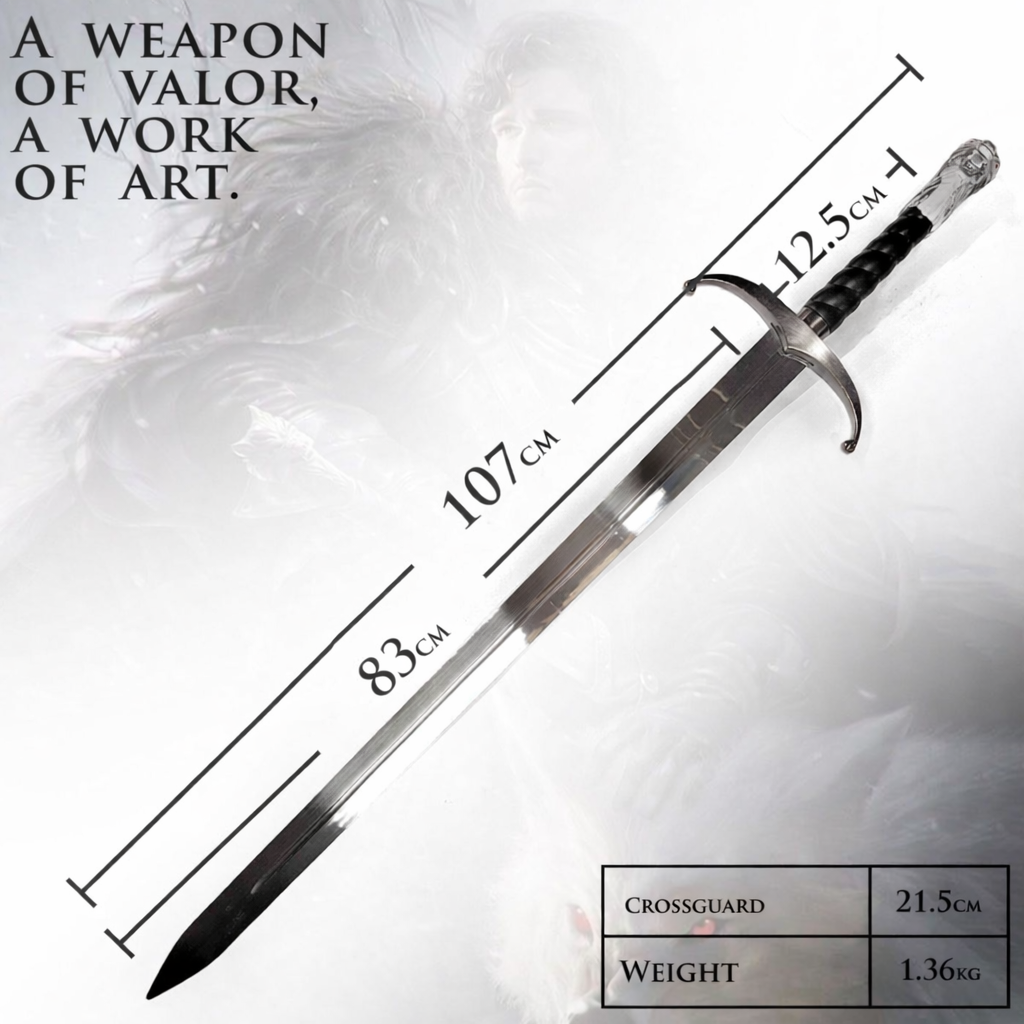 Jon Snow's "Longclaw" Ornamental Fantasy Sword (Game of Thrones) with Wall Mount