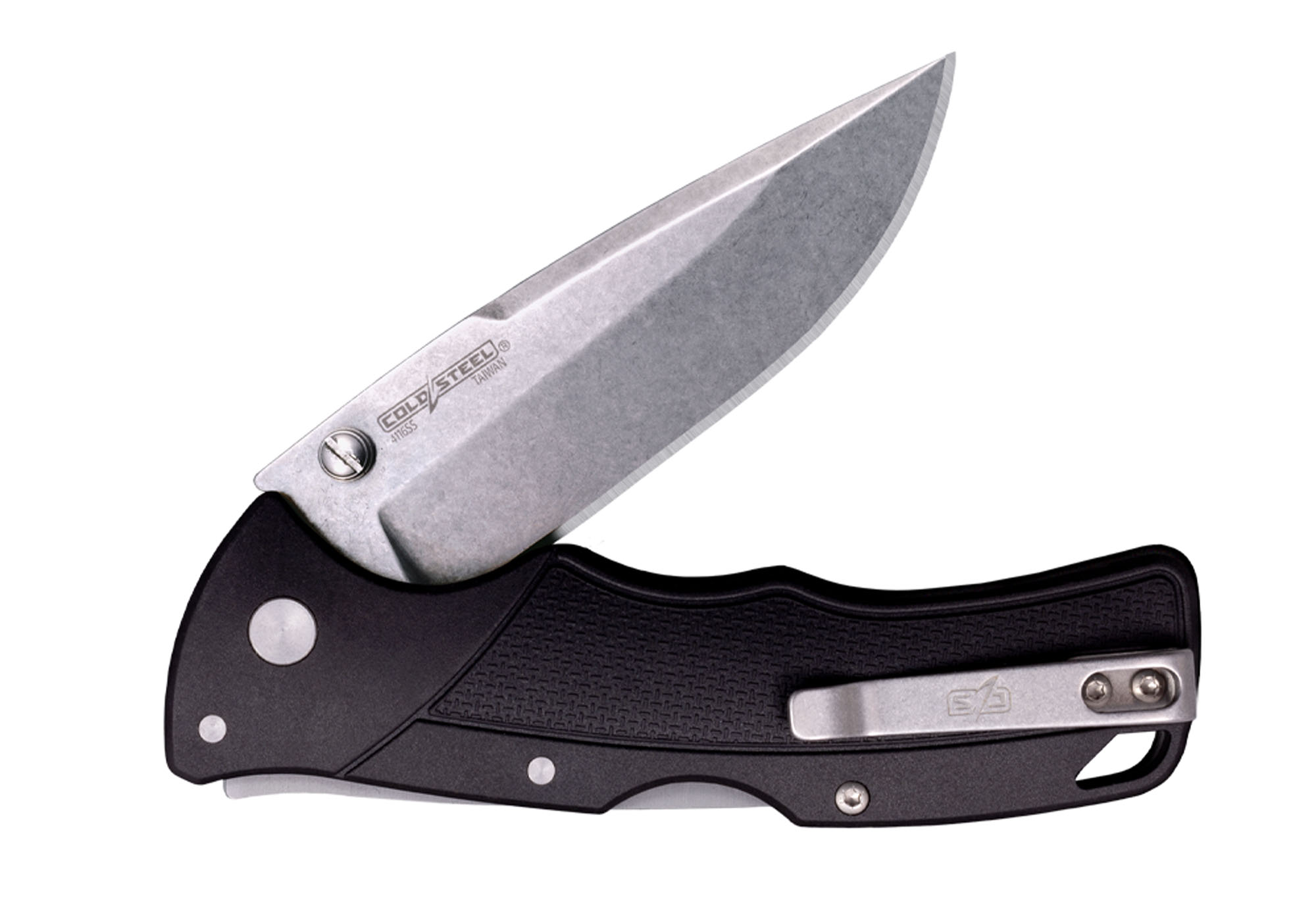 Verdict 4116SS Spear Point Stonewash Finish Schwarzer GFN Griff