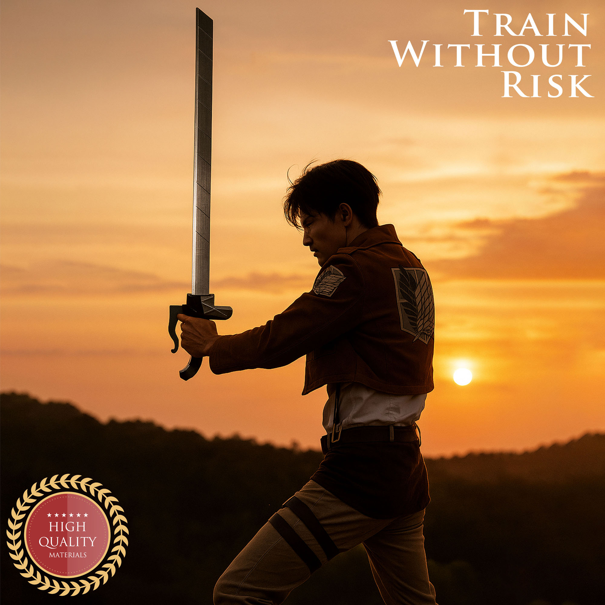 Attack on Titan - Halbklingenschwert - Holzversion