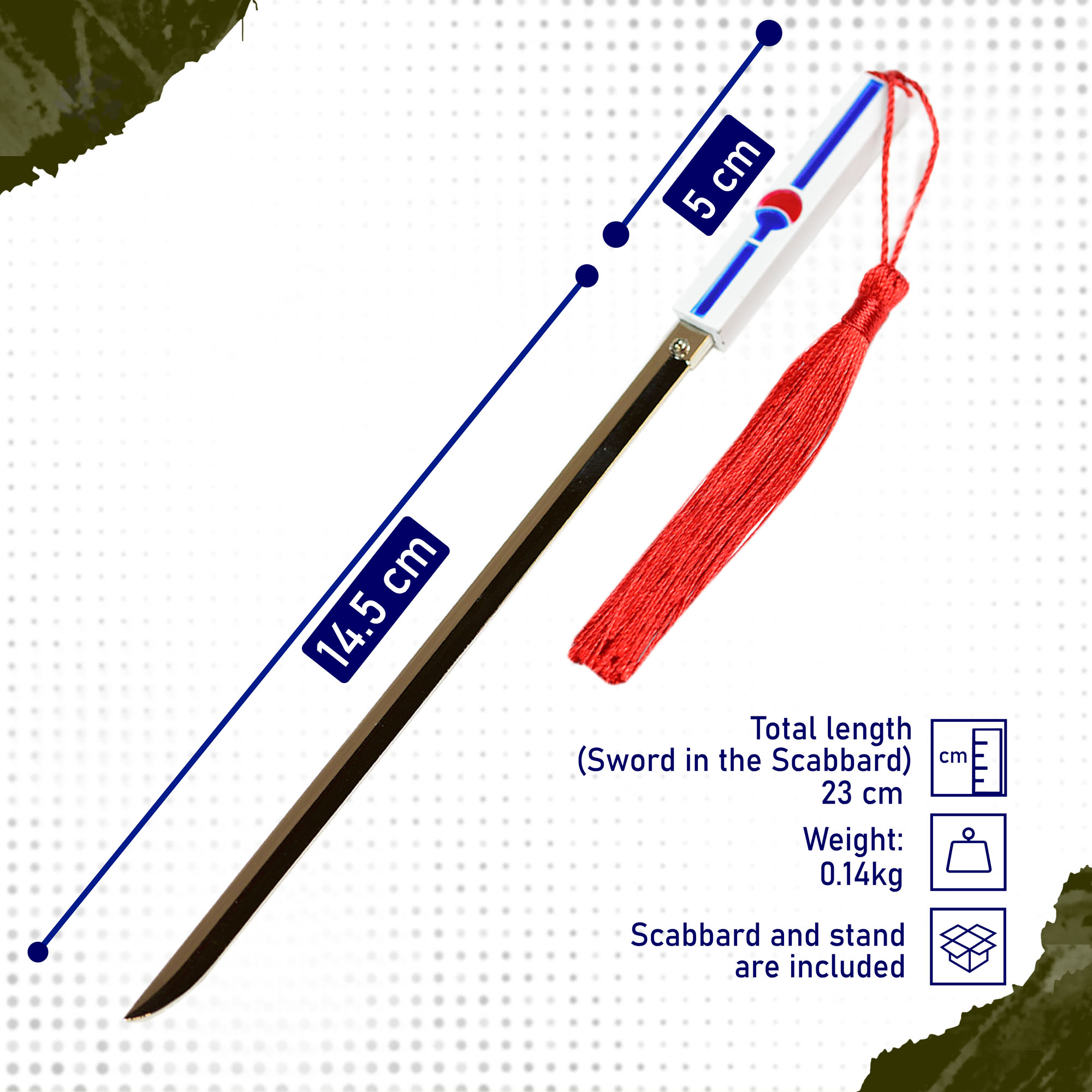 Naruto - Sasuke Uchiha Katana - Letter Opener Version with Stand Naruto - Sasuke Uchiha Katana - Letter Opener Version with Stand