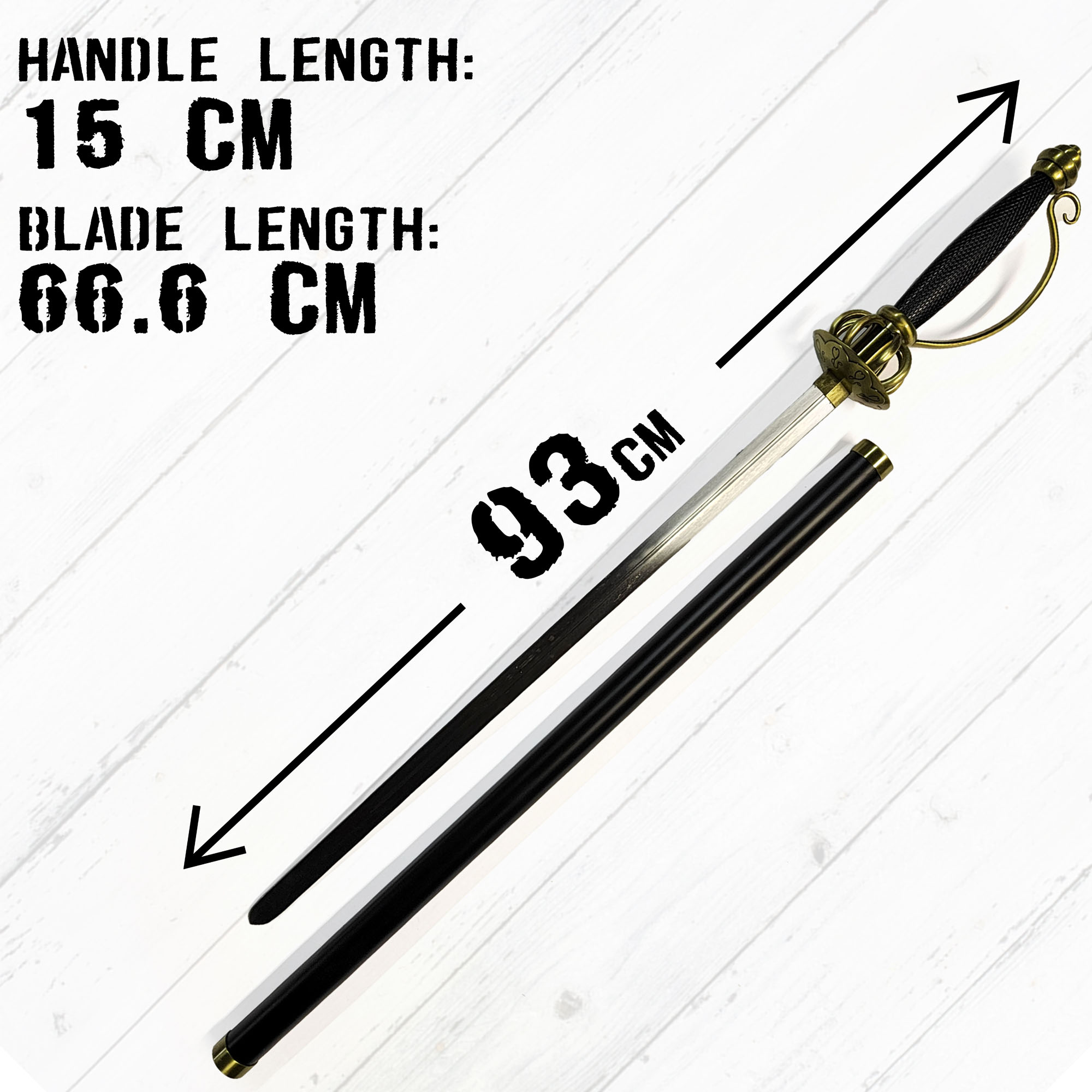 One Piece - Cavendish's Sword with Sheath - straight Blade