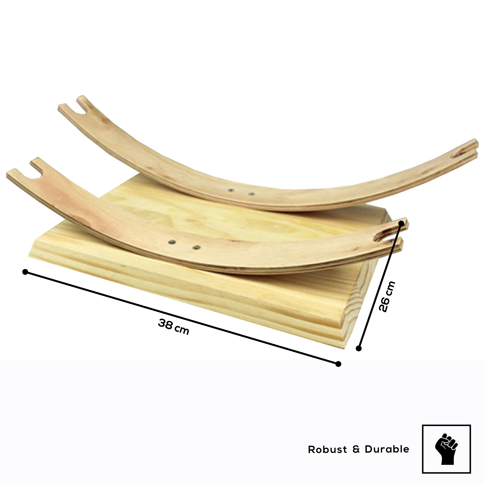 Design Sword stand for 2 swords – natural wood