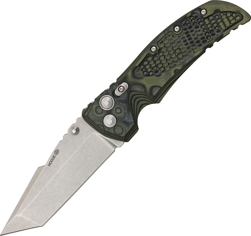 EX 01 Tactical Tanto Blade, G-Mascus Green G-10 Handles