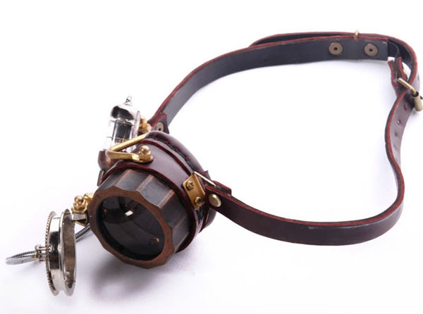 Monokel mit LED braun