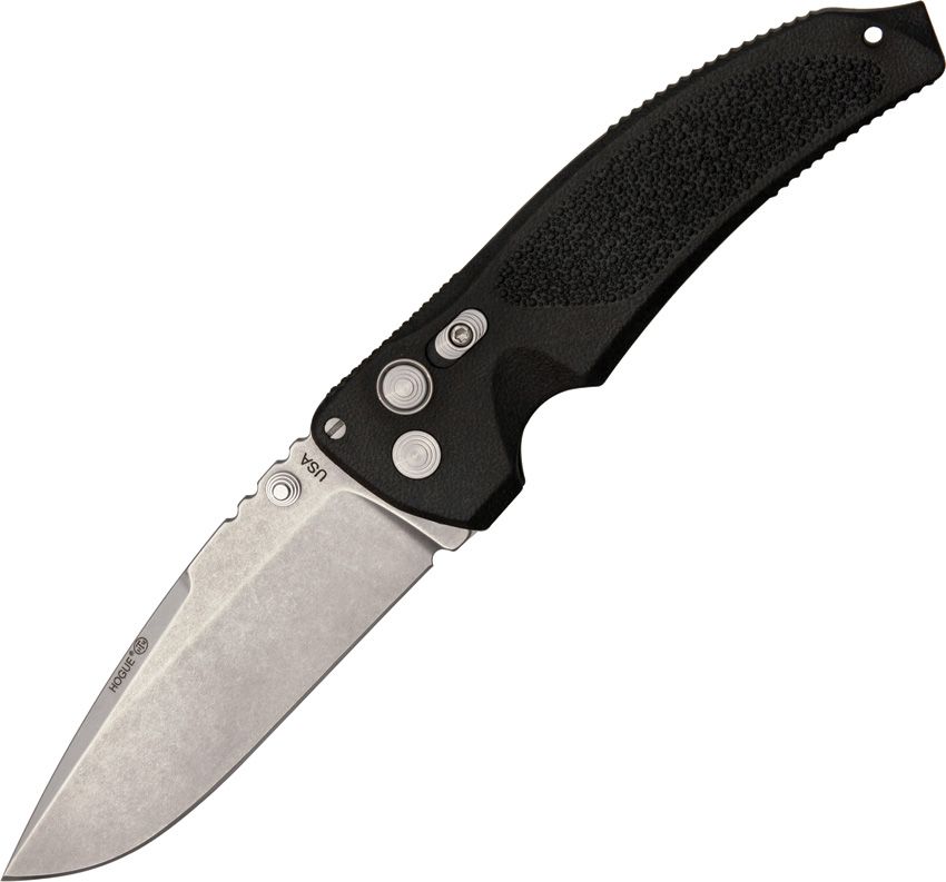 EX03 Drop Point Blade with Matte Black Polymer Handles