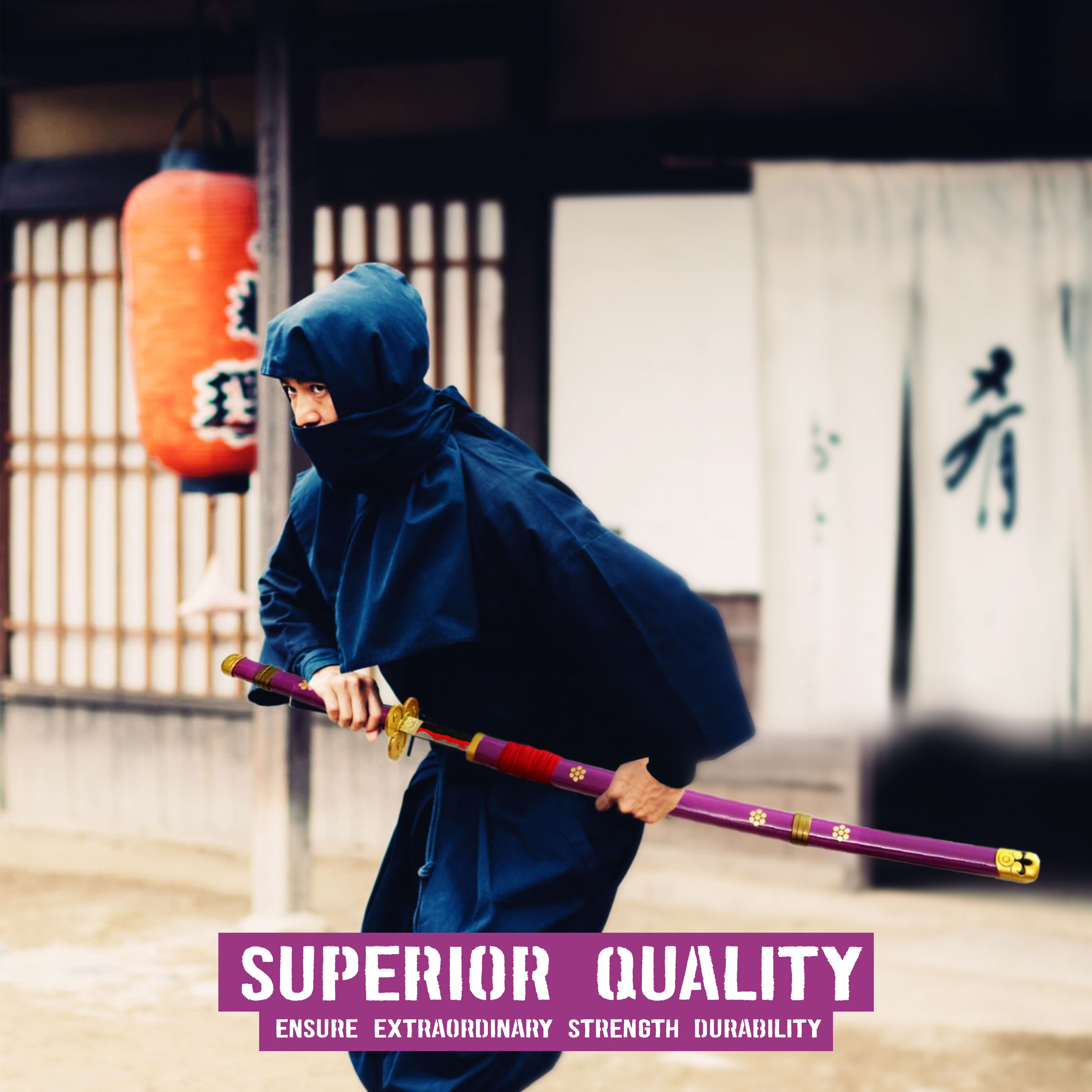 One Piece - Oden's Enma Schwert, lila, handgeschmiedet One Piece - Oden's Enma Schwert, lila, handgeschmiedet