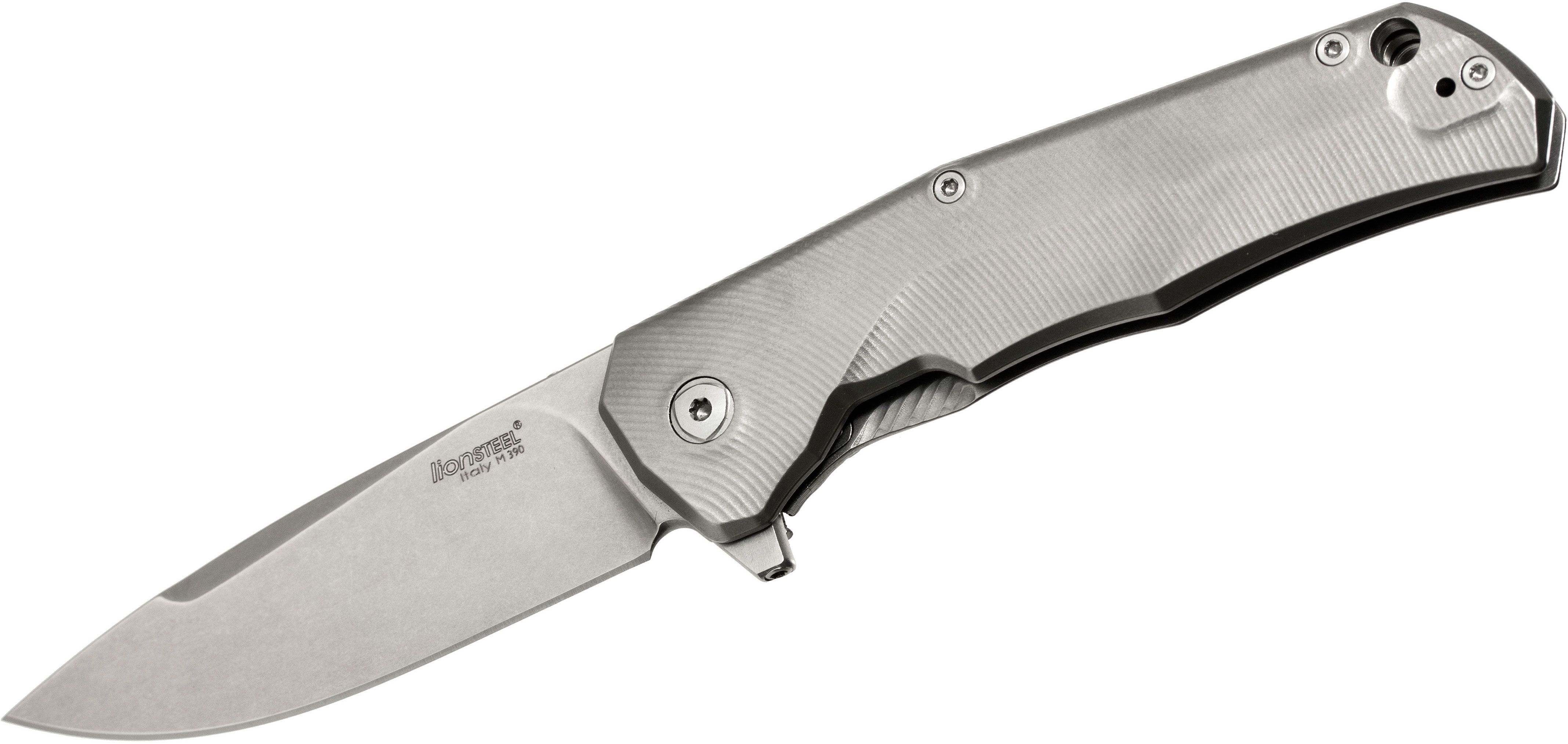 Three Rapid Exchange, M390 Blade, Matte Titanium Handle, Gray Accents