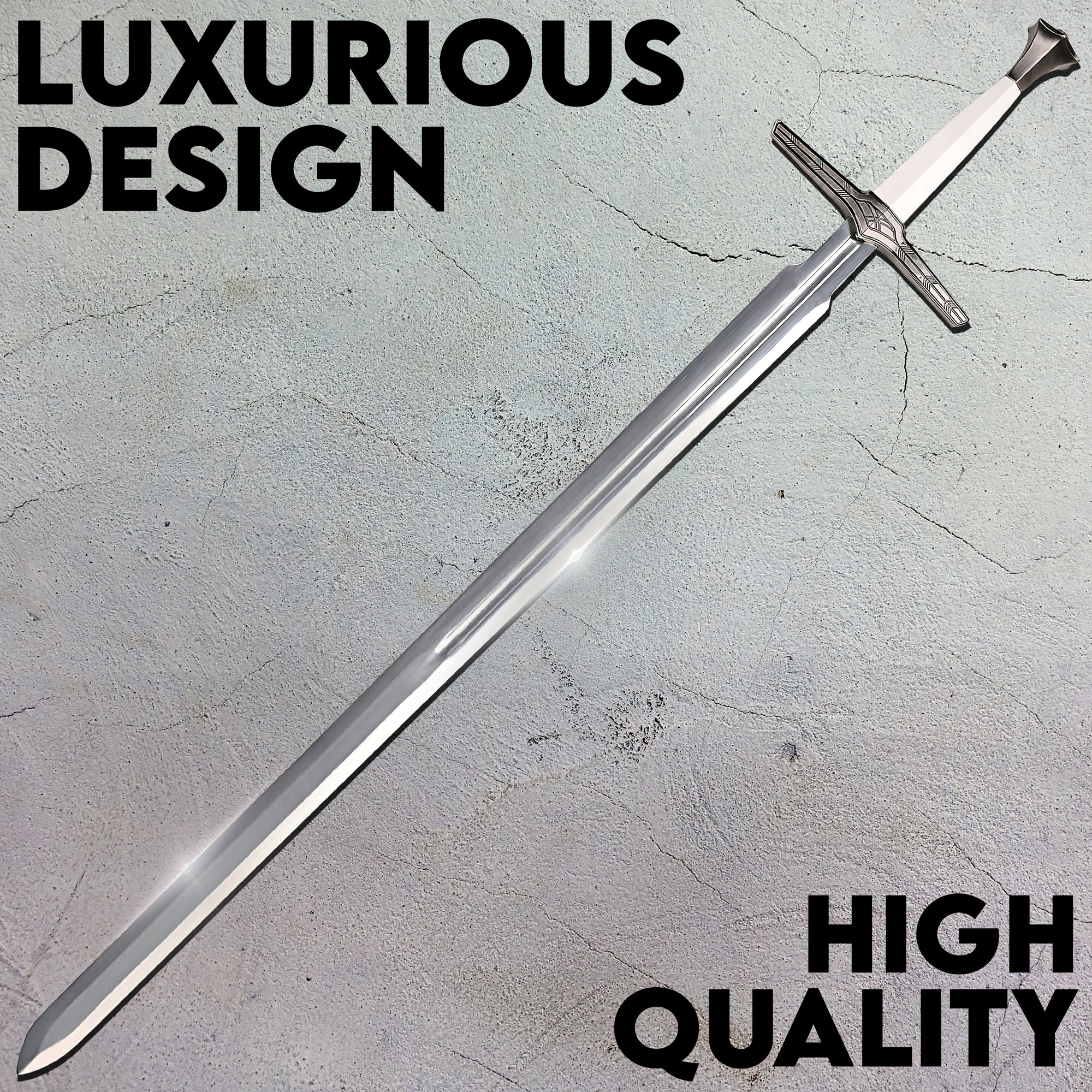 Witcher - Silber Schwert mit Scheide, Netflix Version