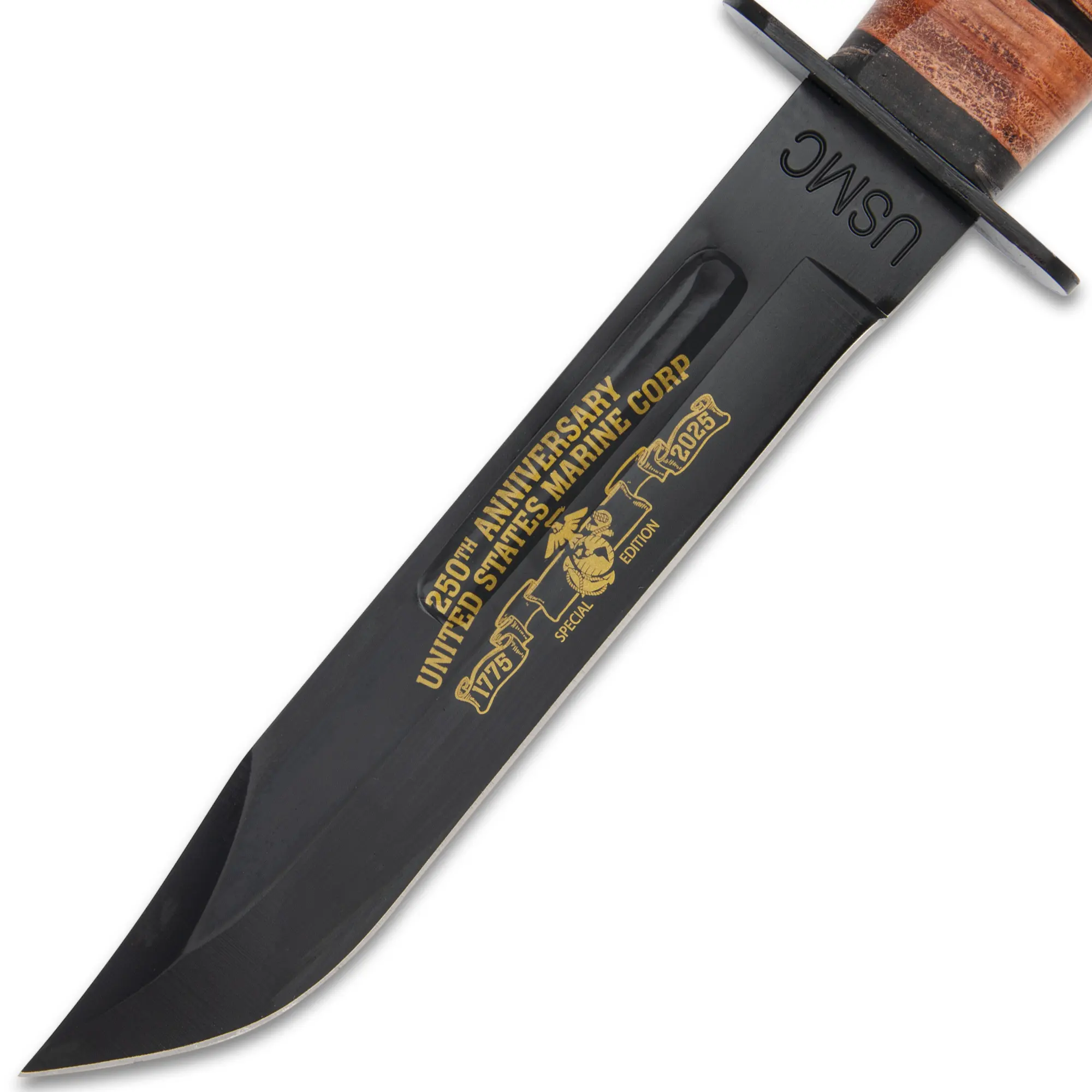 USMC 250th Anniversary Combat Messer mit Lederscheide