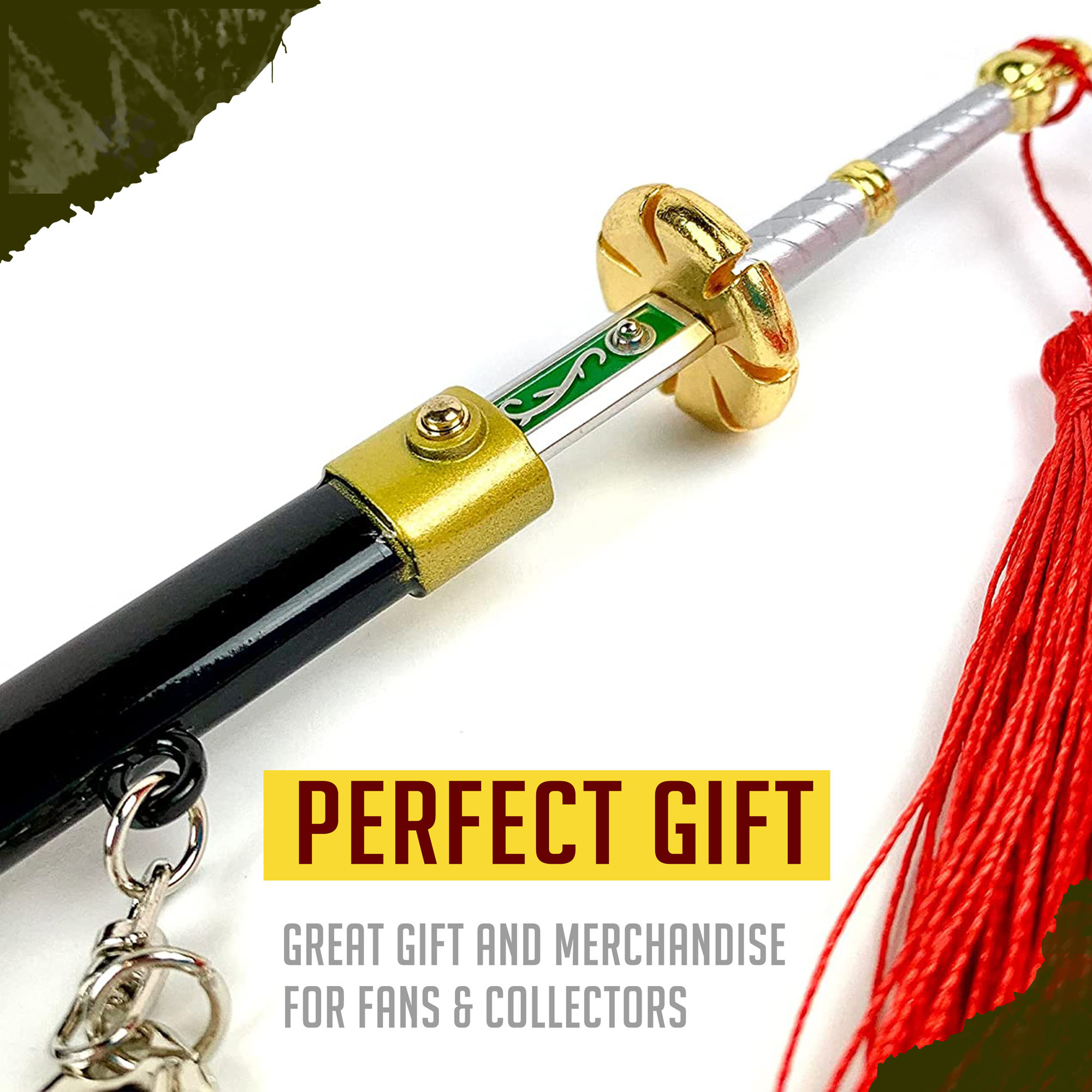 One Piece – Shichiseiken Samurai Katana Sword Letter Opener with Sheath and Stand