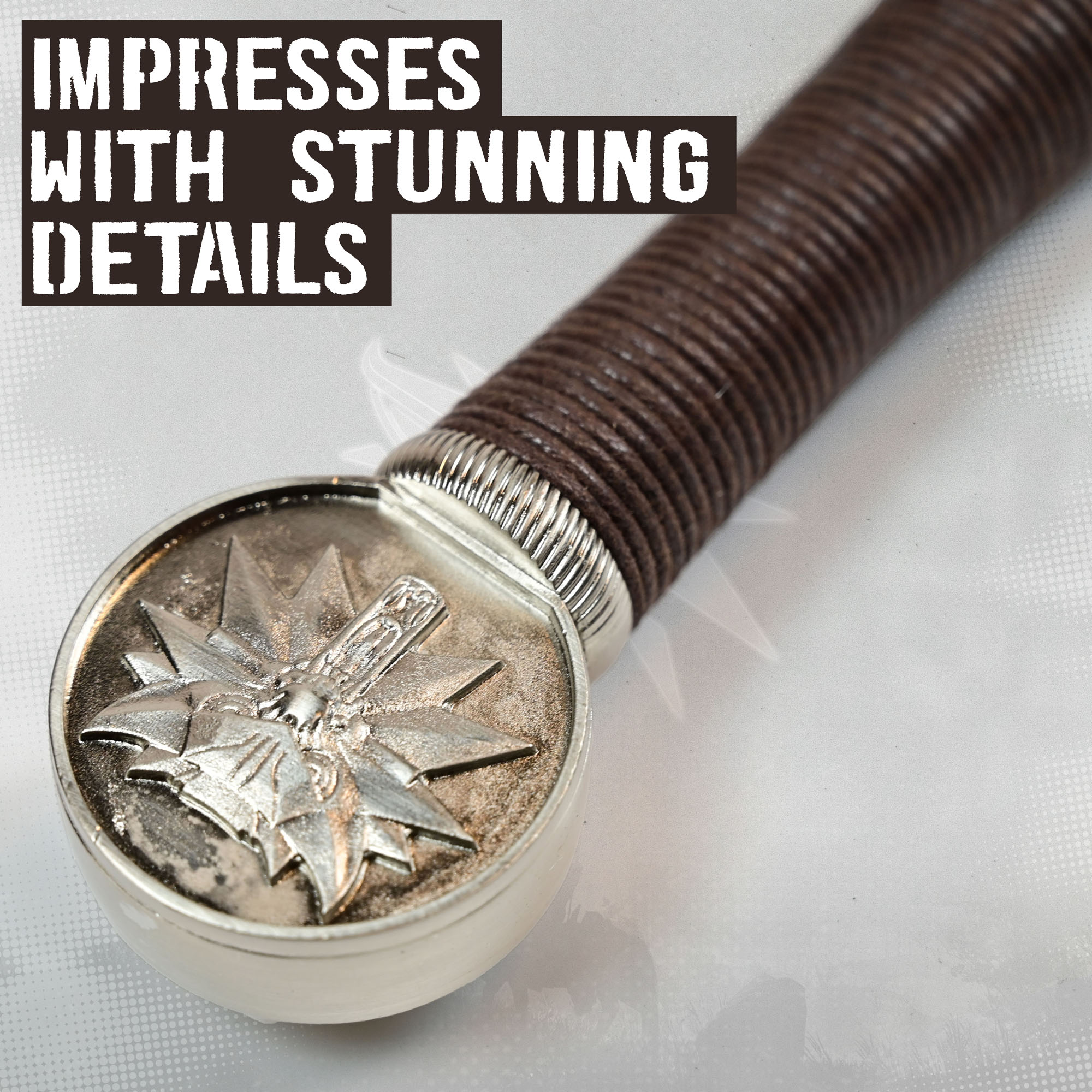 Witcher - Stahl Schwert mit Scheide, handgeschmiedet