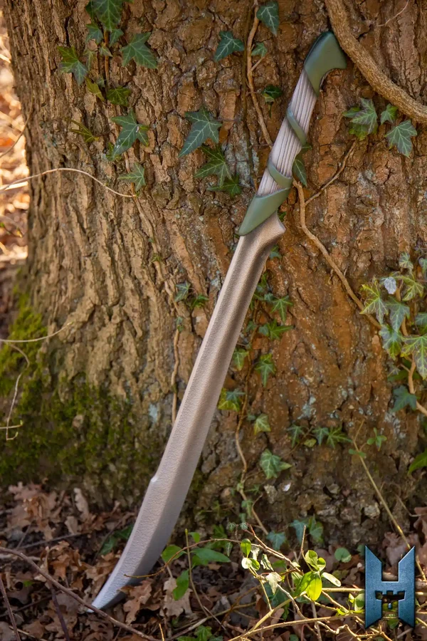 Elven Hunter Blade - Ivory White & Dryad Green - 75cm
